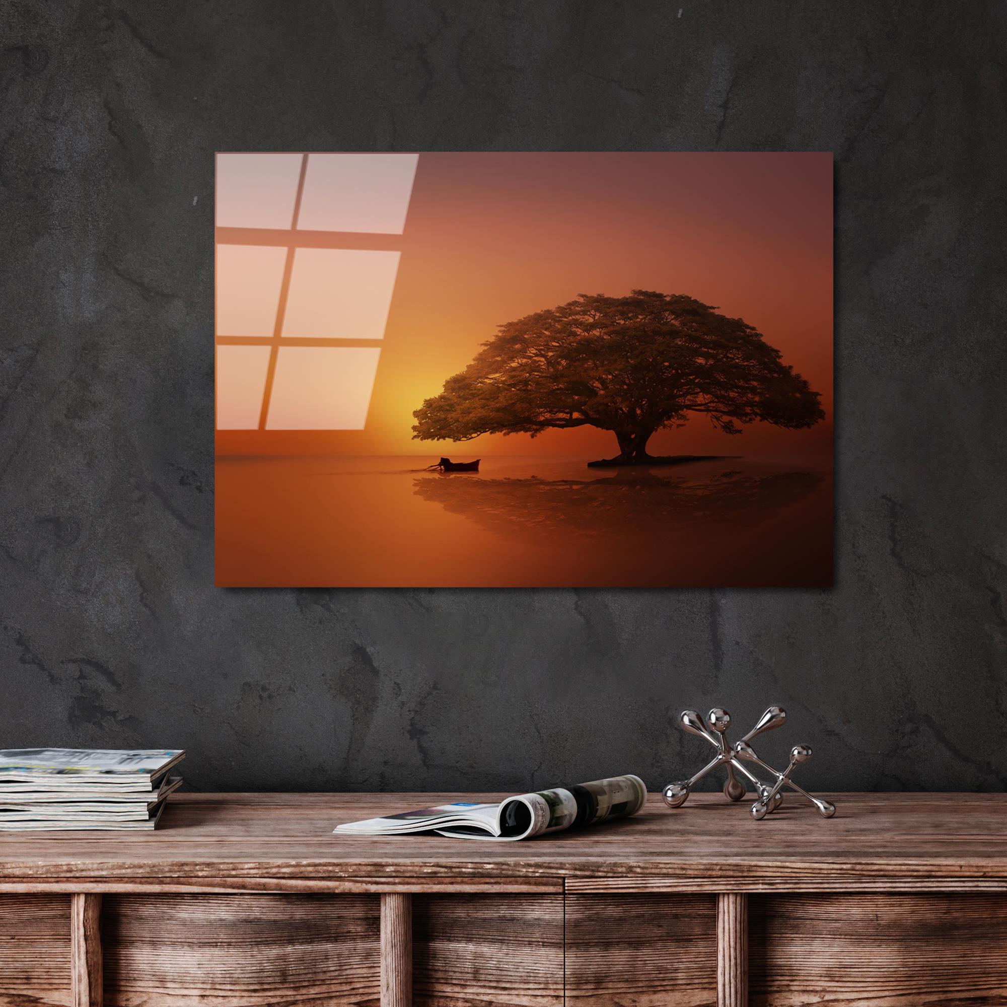 UV-451 Baskılı Cam Dikdörtgen Duvar Tablosu | ByLamp