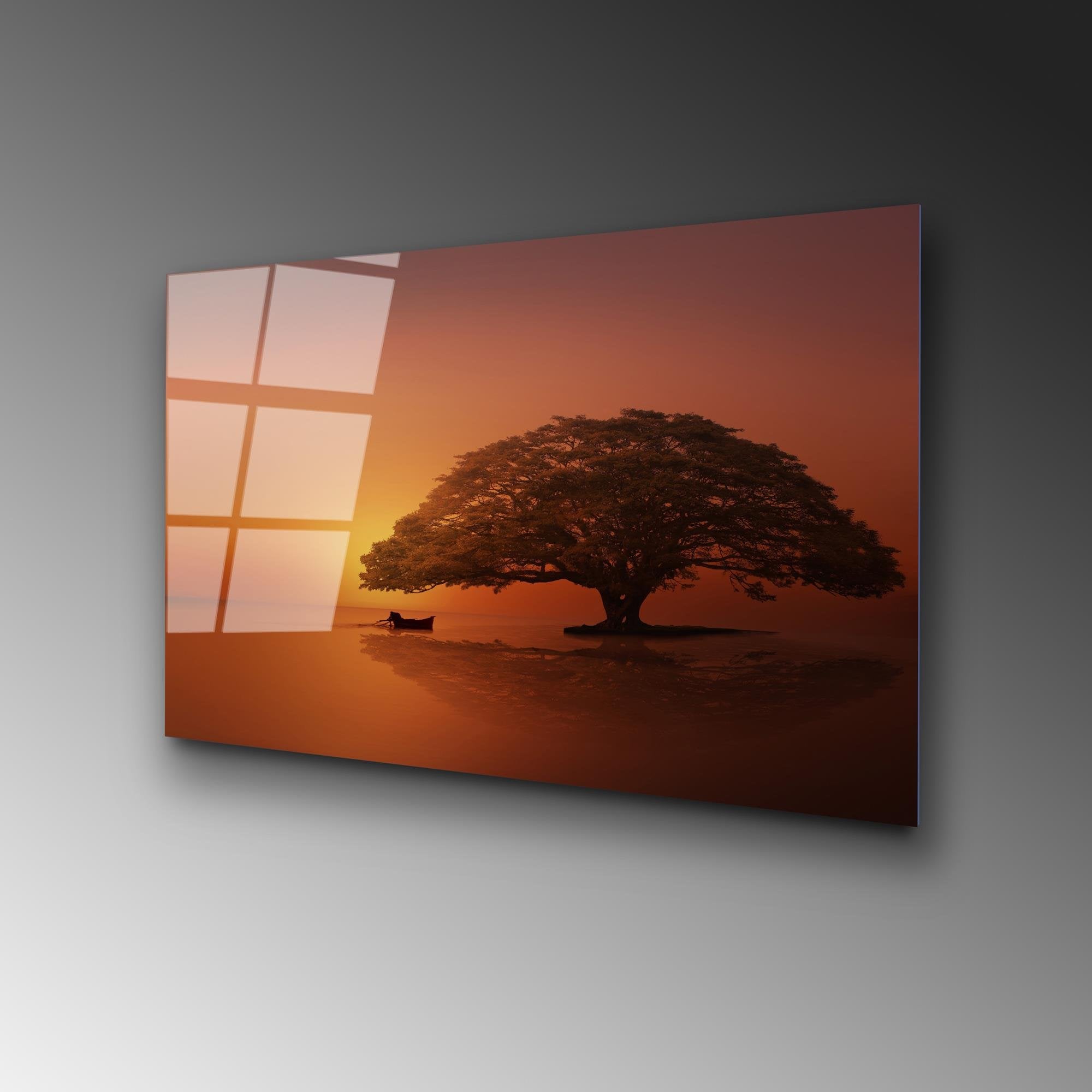 UV-451 Baskılı Cam Dikdörtgen Duvar Tablosu | ByLamp