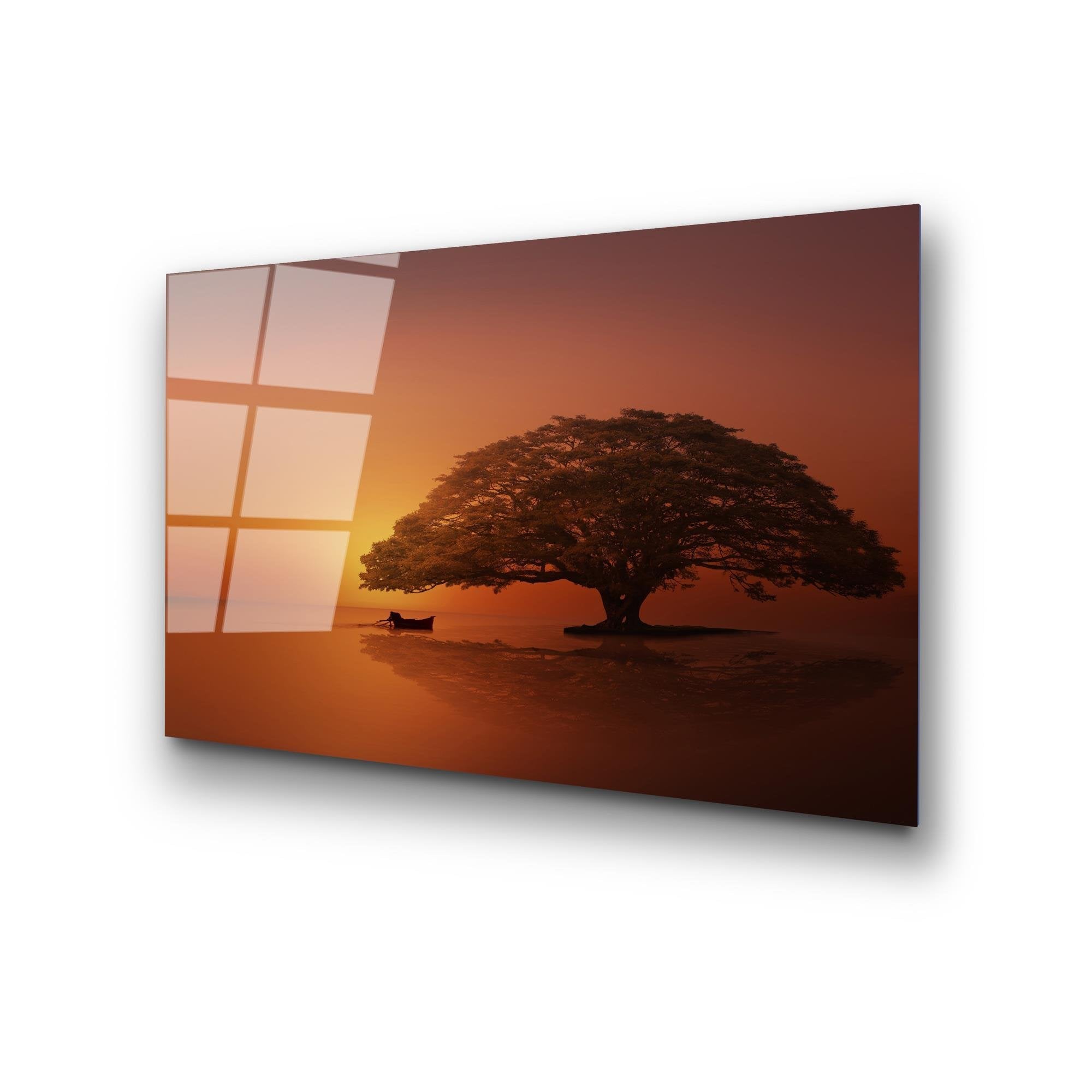 UV-451 Baskılı Cam Dikdörtgen Duvar Tablosu | ByLamp