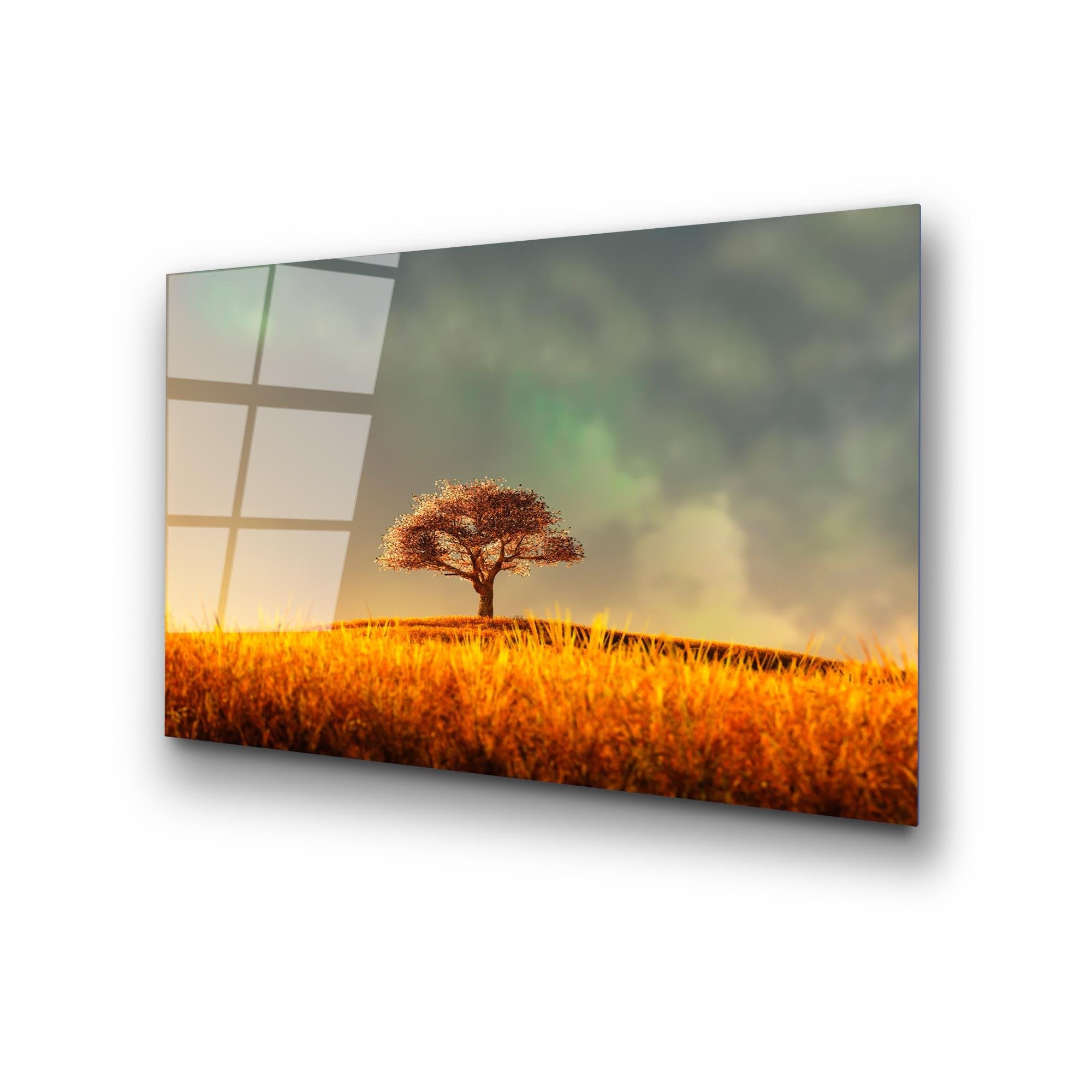 UV-454 Baskılı Cam Dikdörtgen Duvar Tablosu | ByLamp