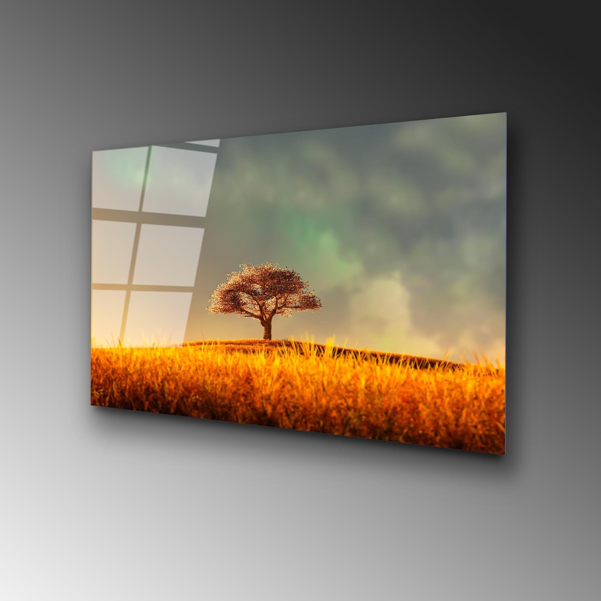 UV-454 Baskılı Cam Dikdörtgen Duvar Tablosu | ByLamp