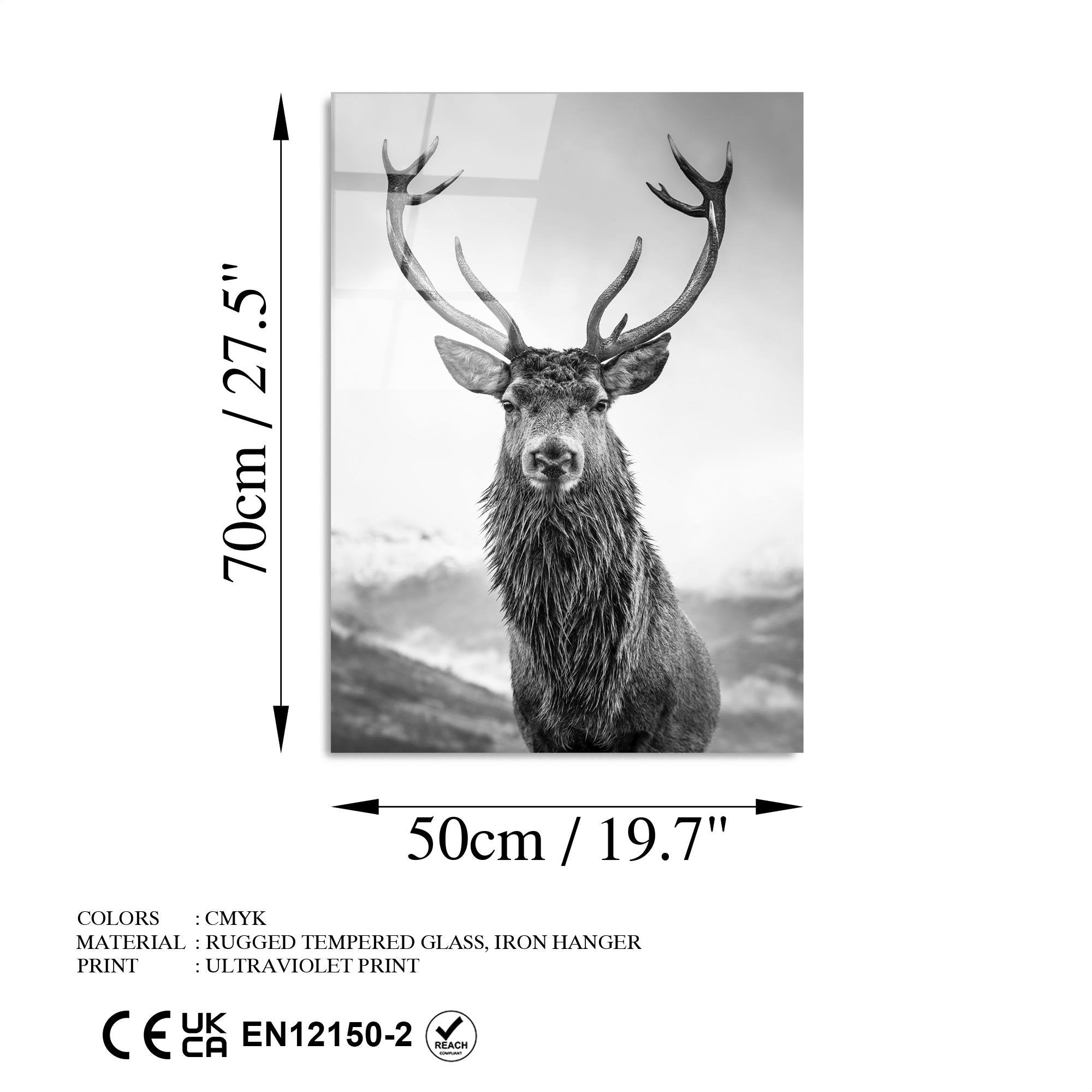 UV-455 Baskılı Cam Dikdörtgen Duvar Tablosu | ByLamp