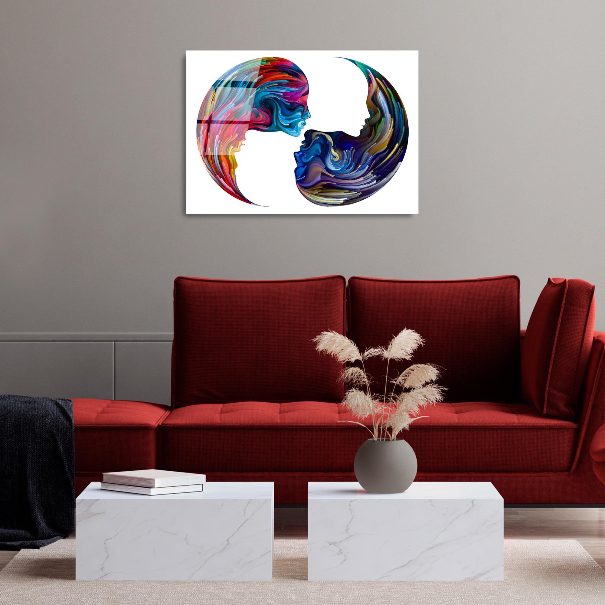 UV-457 Baskılı Cam Dikdörtgen Duvar Tablosu | ByLamp