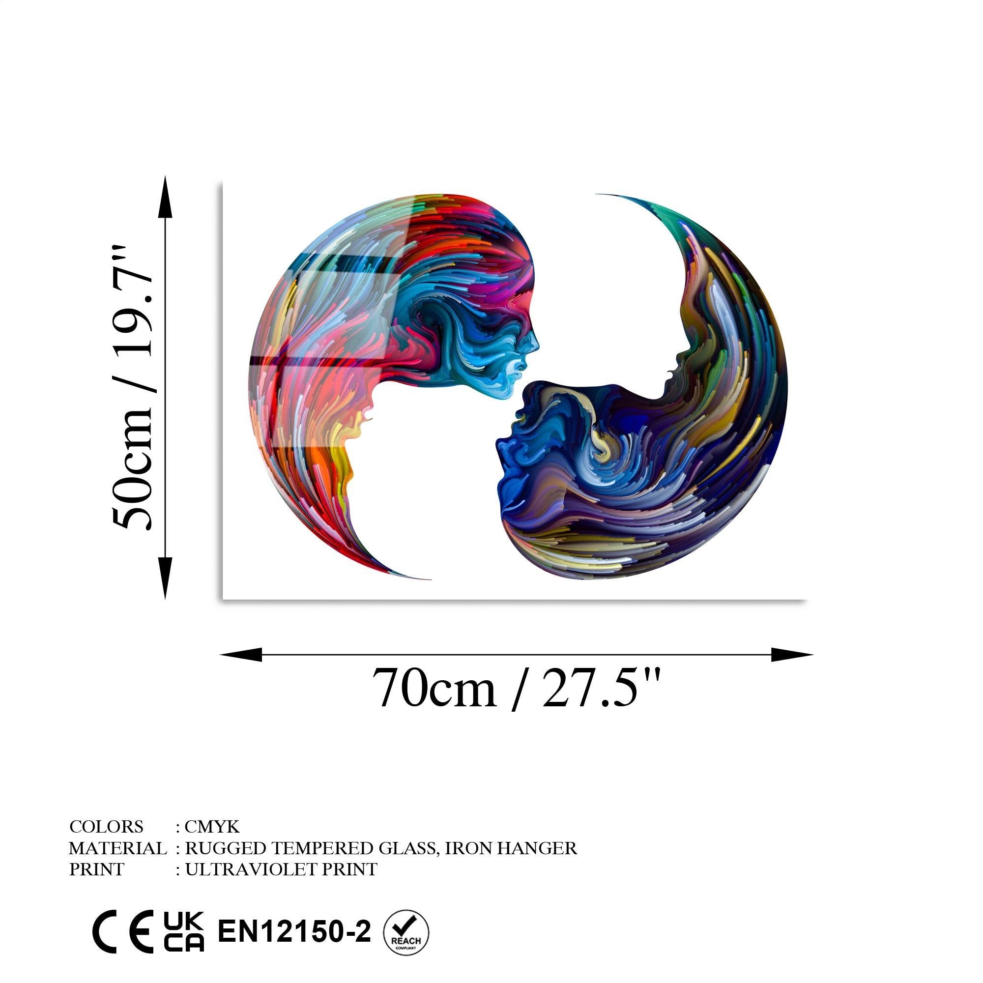 UV-457 Baskılı Cam Dikdörtgen Duvar Tablosu | ByLamp