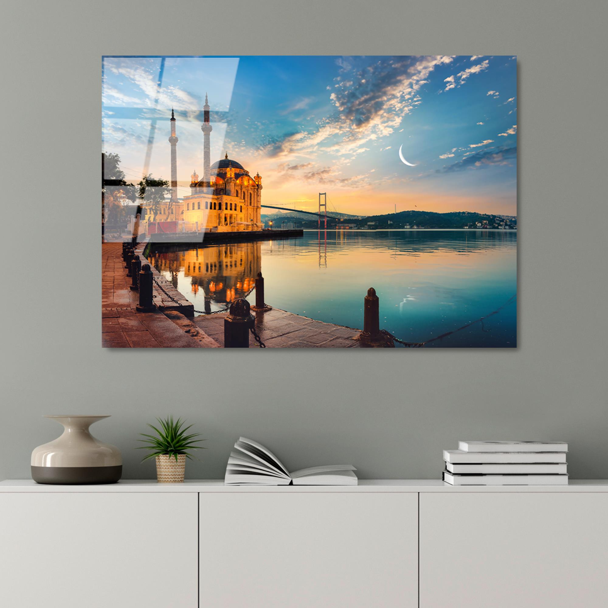 UV-459 Baskılı Cam Dikdörtgen Duvar Tablosu | ByLamp