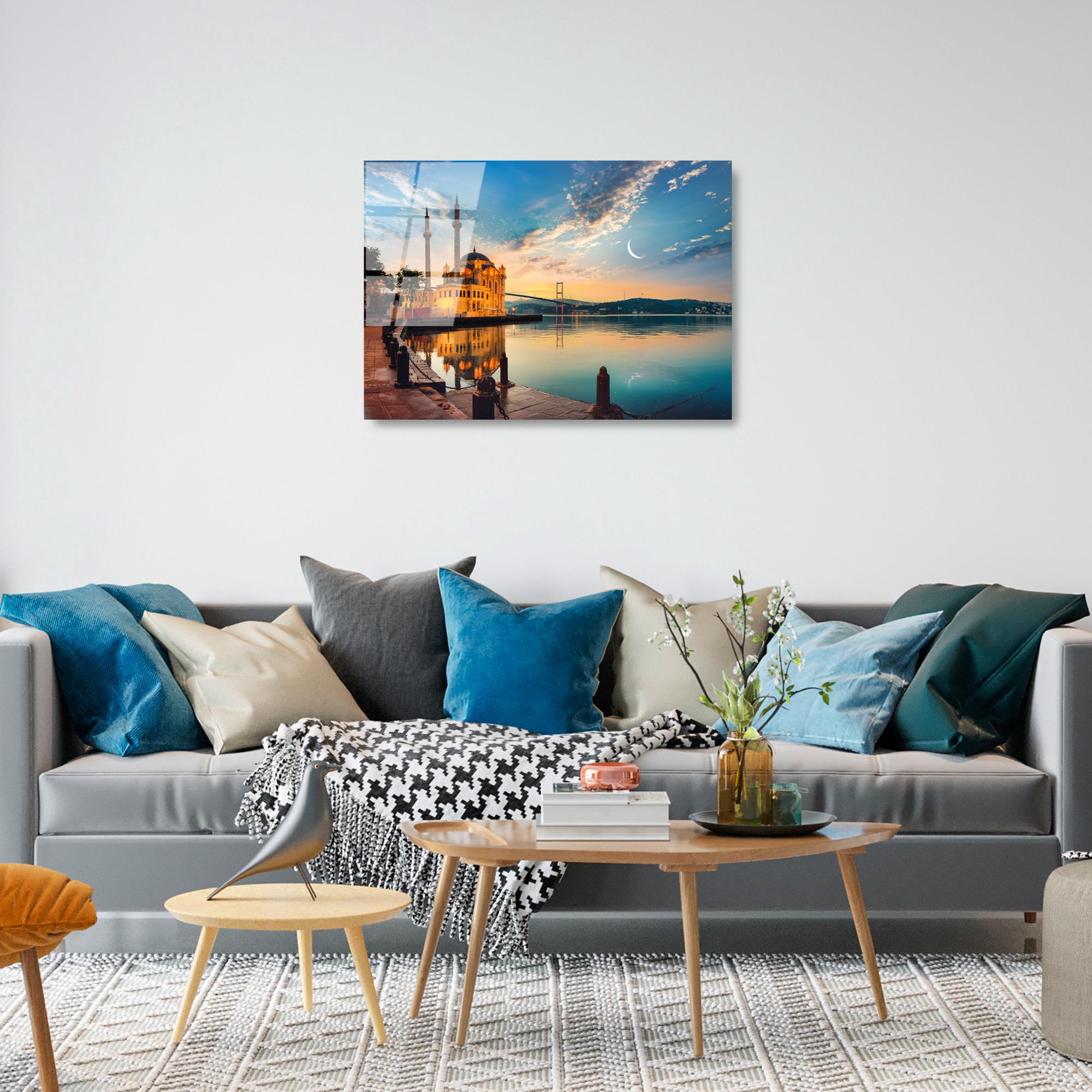 UV-459 Baskılı Cam Dikdörtgen Duvar Tablosu | ByLamp