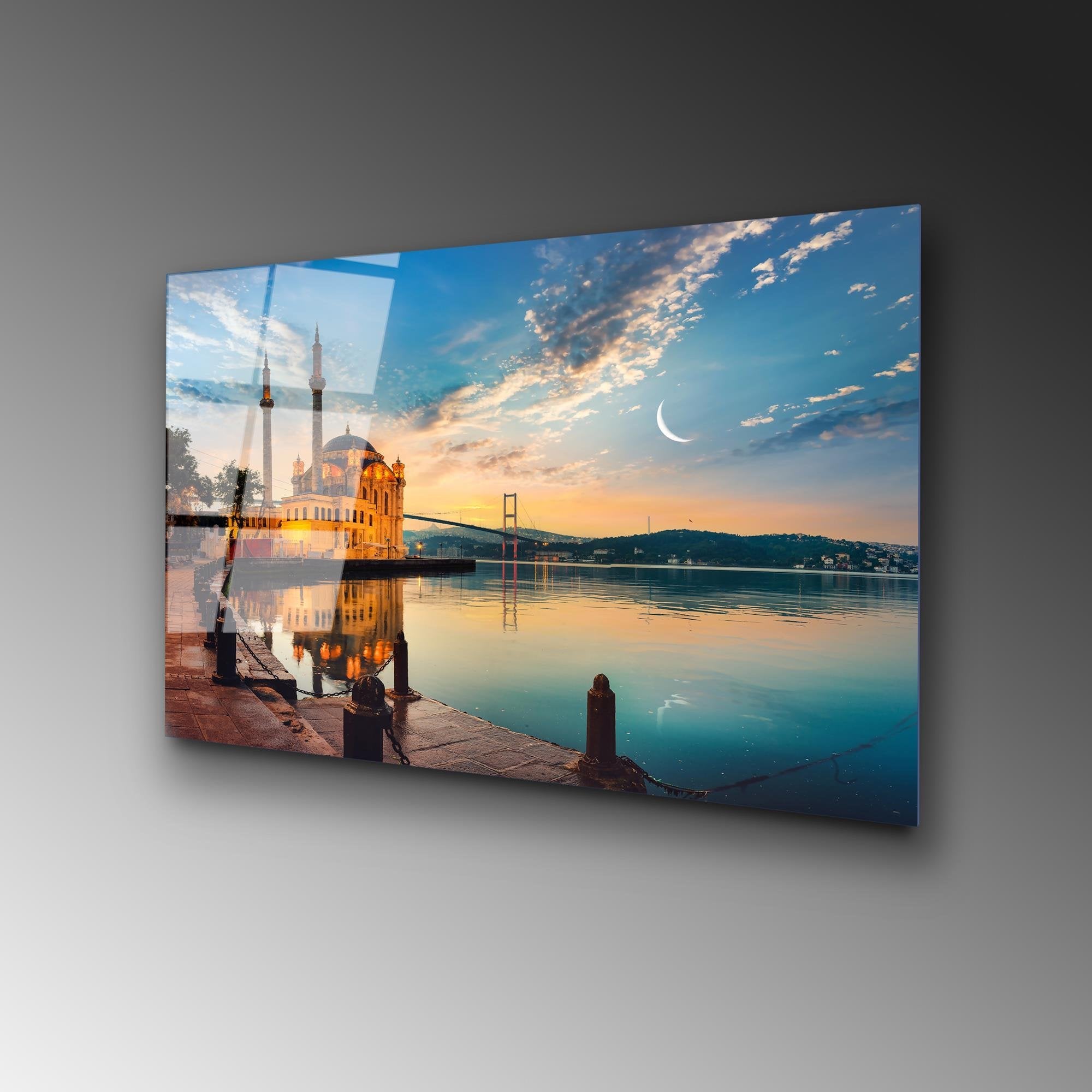 UV-459 Baskılı Cam Dikdörtgen Duvar Tablosu | ByLamp