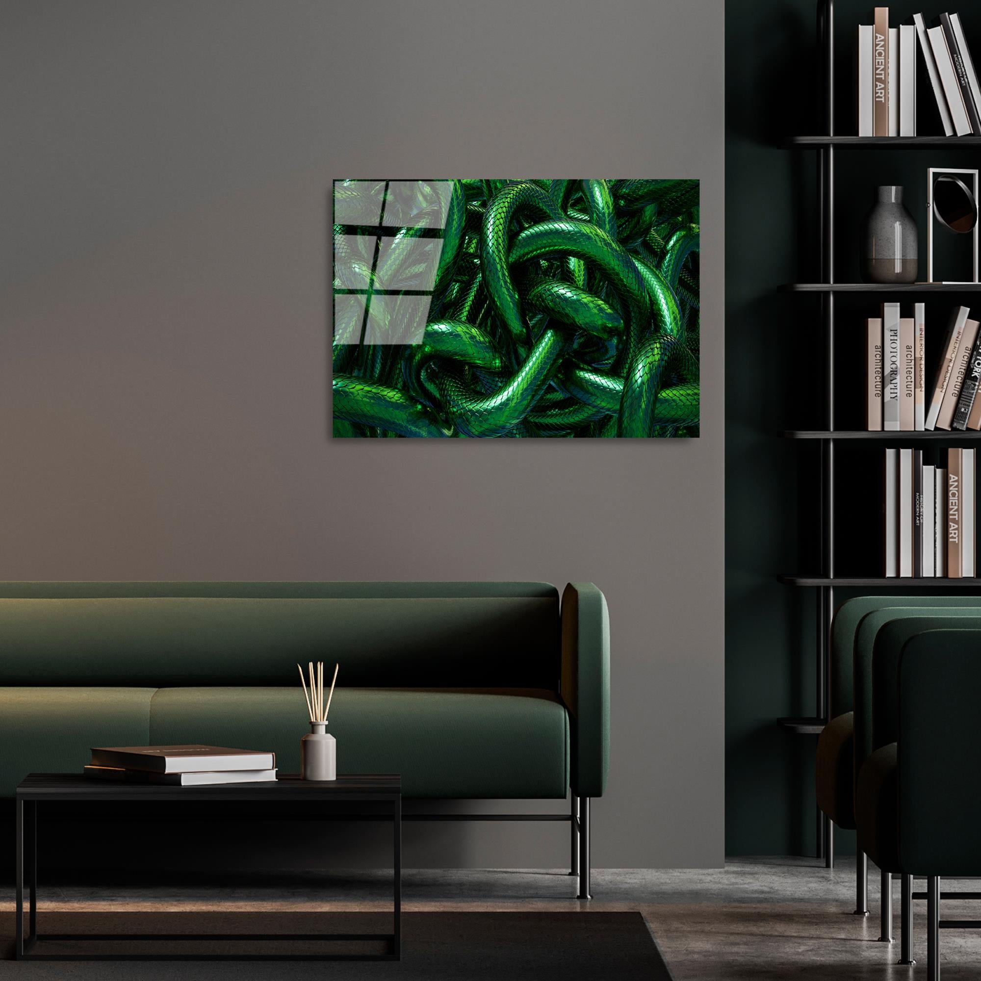 UV-460 Baskılı Cam Dikdörtgen Duvar Tablosu | ByLamp