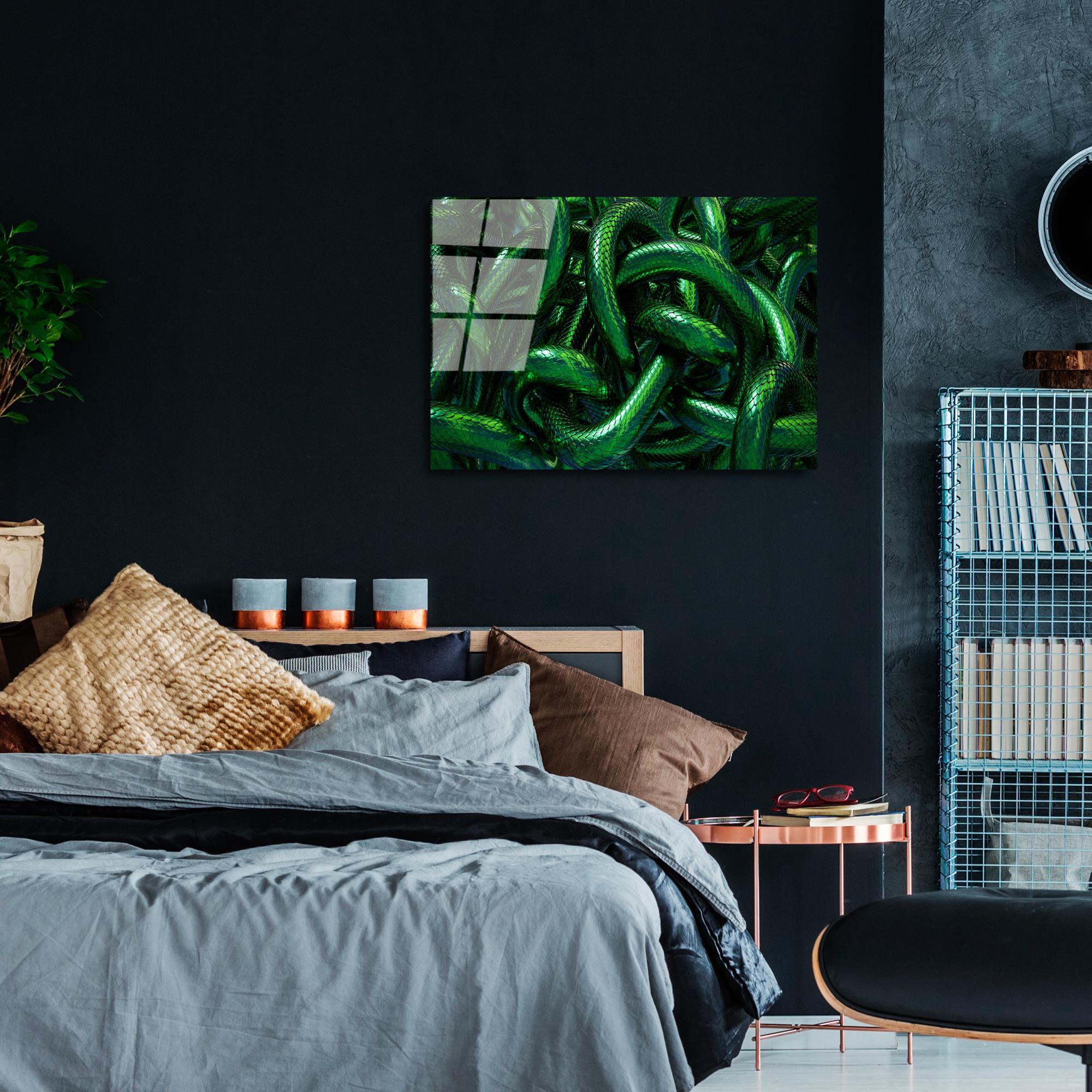 UV-460 Baskılı Cam Dikdörtgen Duvar Tablosu | ByLamp