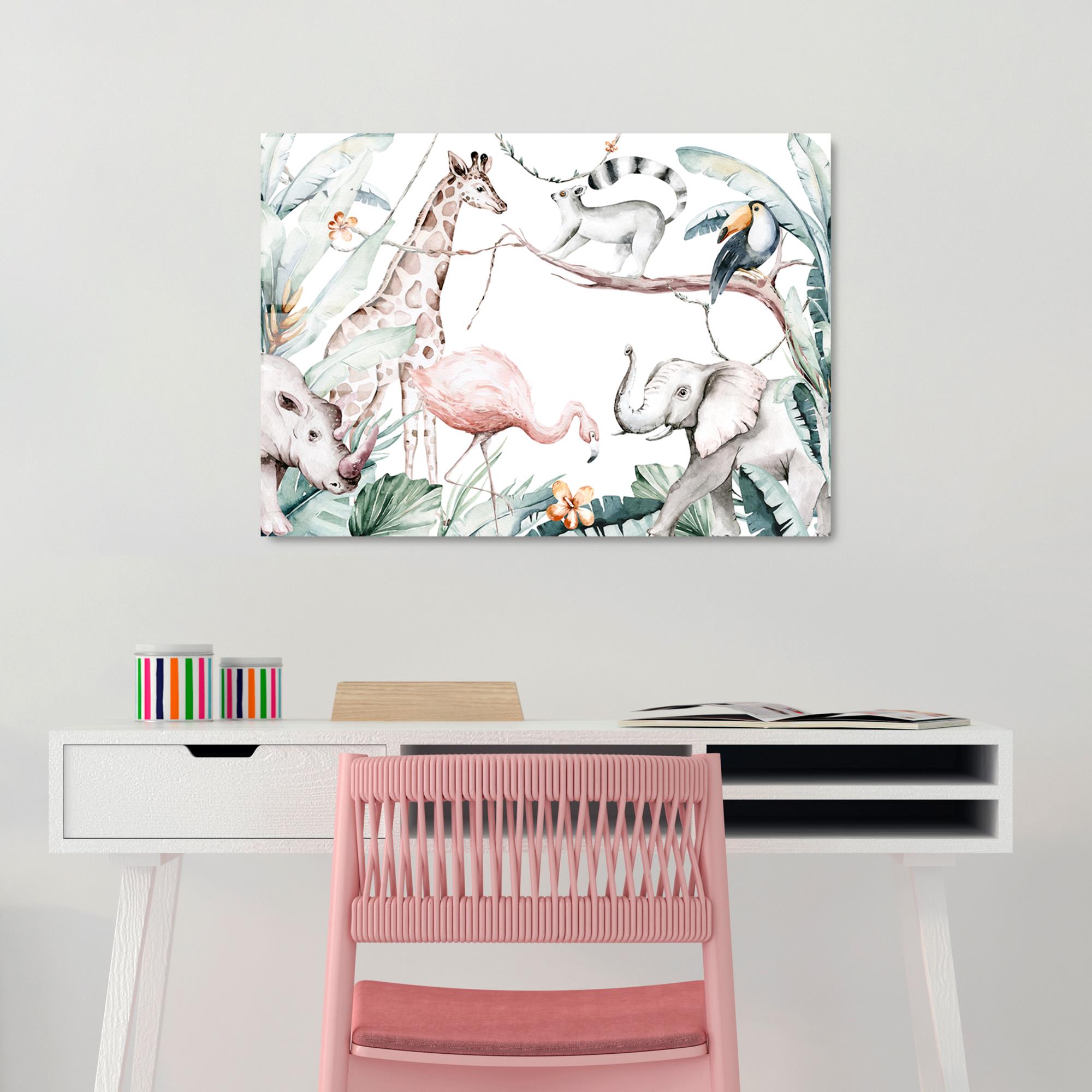 UV-462 Baskılı Cam Dikdörtgen Duvar Tablosu | ByLamp