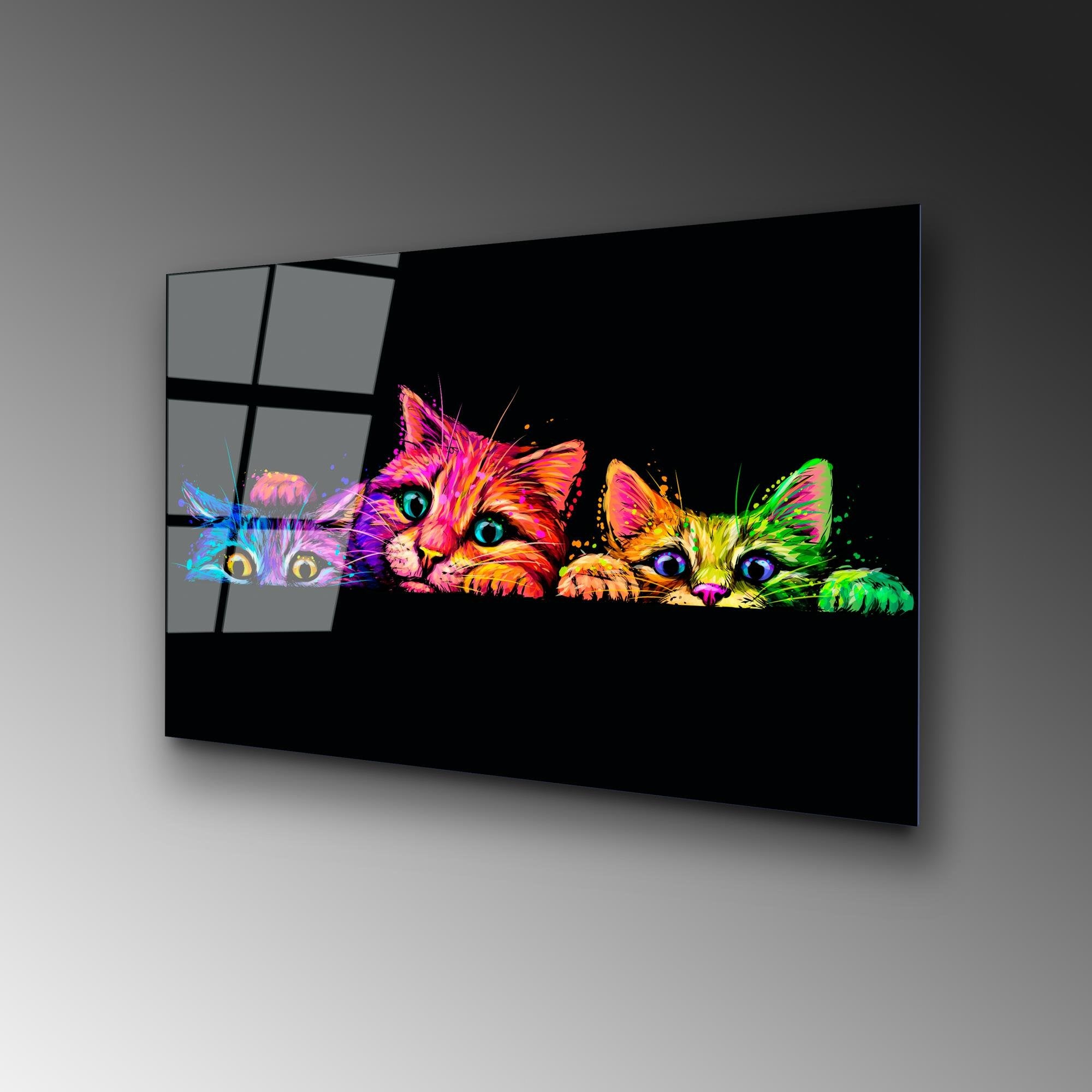 UV-463 Baskılı Cam Dikdörtgen Duvar Tablosu | ByLamp