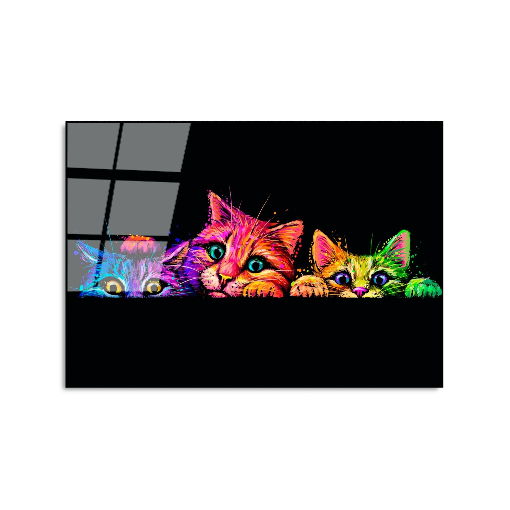 UV-463 Baskılı Cam Dikdörtgen Duvar Tablosu | ByLamp