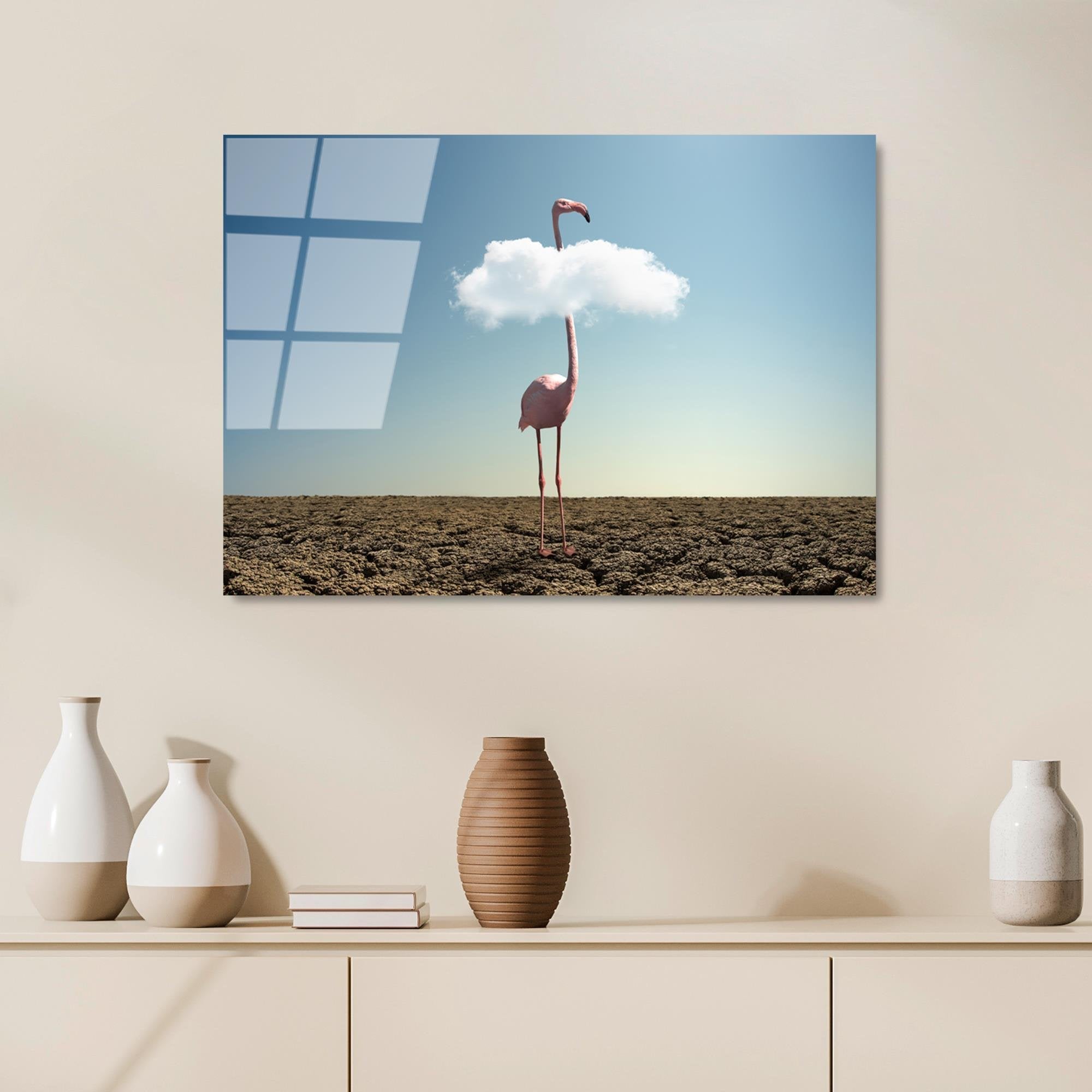 UV-464 Baskılı Cam Dikdörtgen Duvar Tablosu | ByLamp