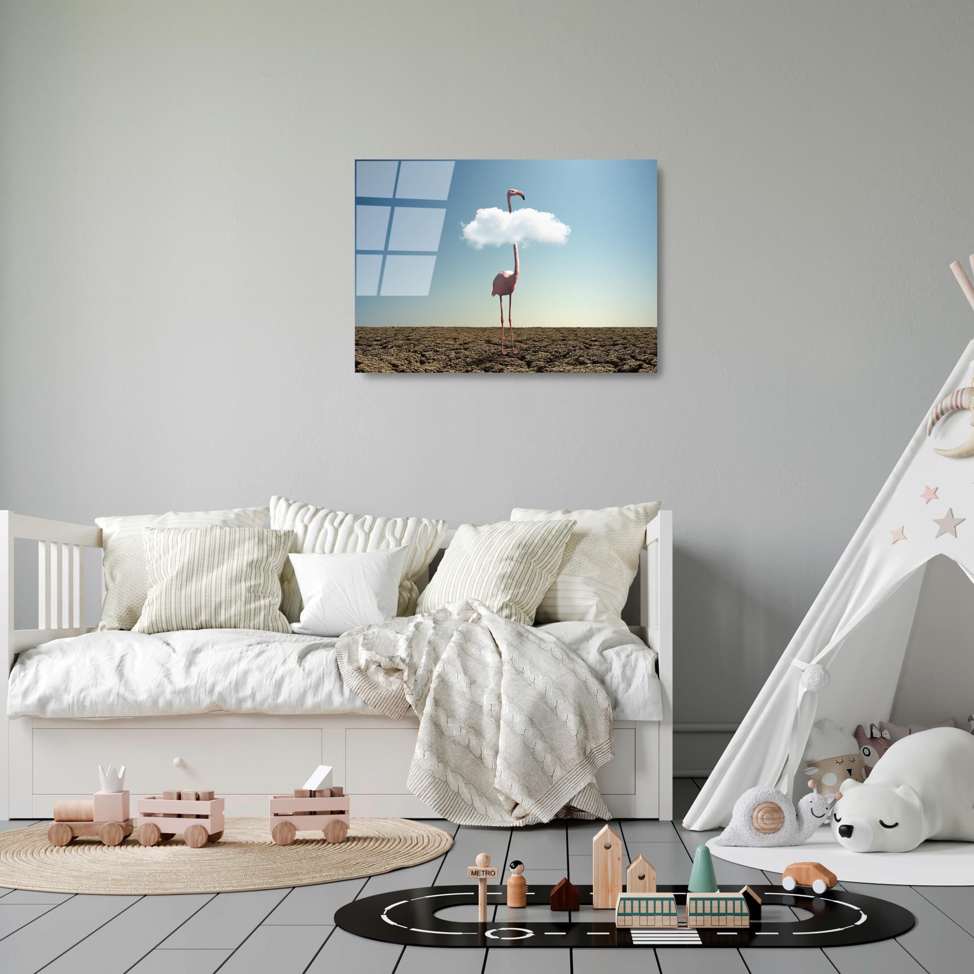 UV-464 Baskılı Cam Dikdörtgen Duvar Tablosu | ByLamp