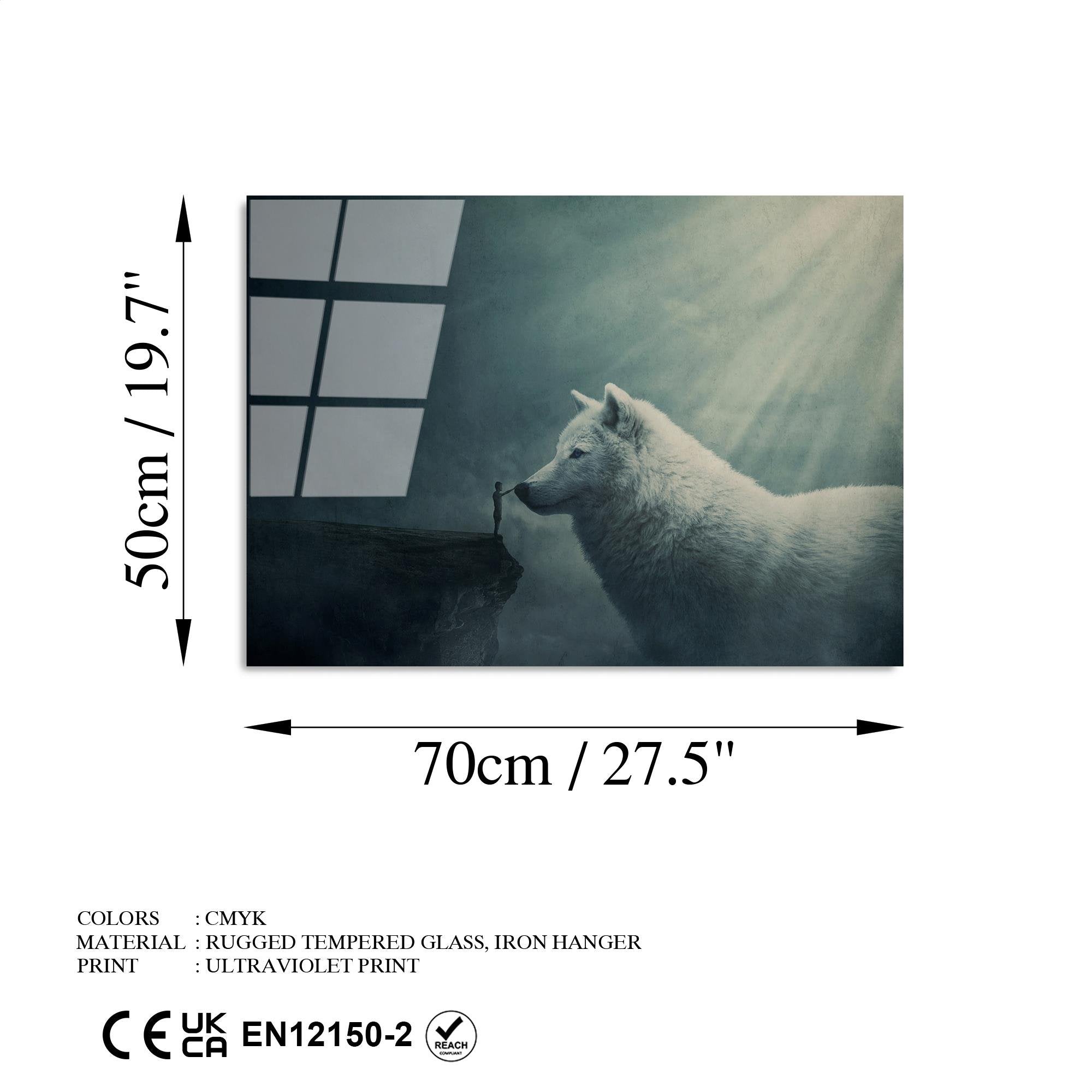 UV-465 Baskılı Cam Dikdörtgen Duvar Tablosu | ByLamp