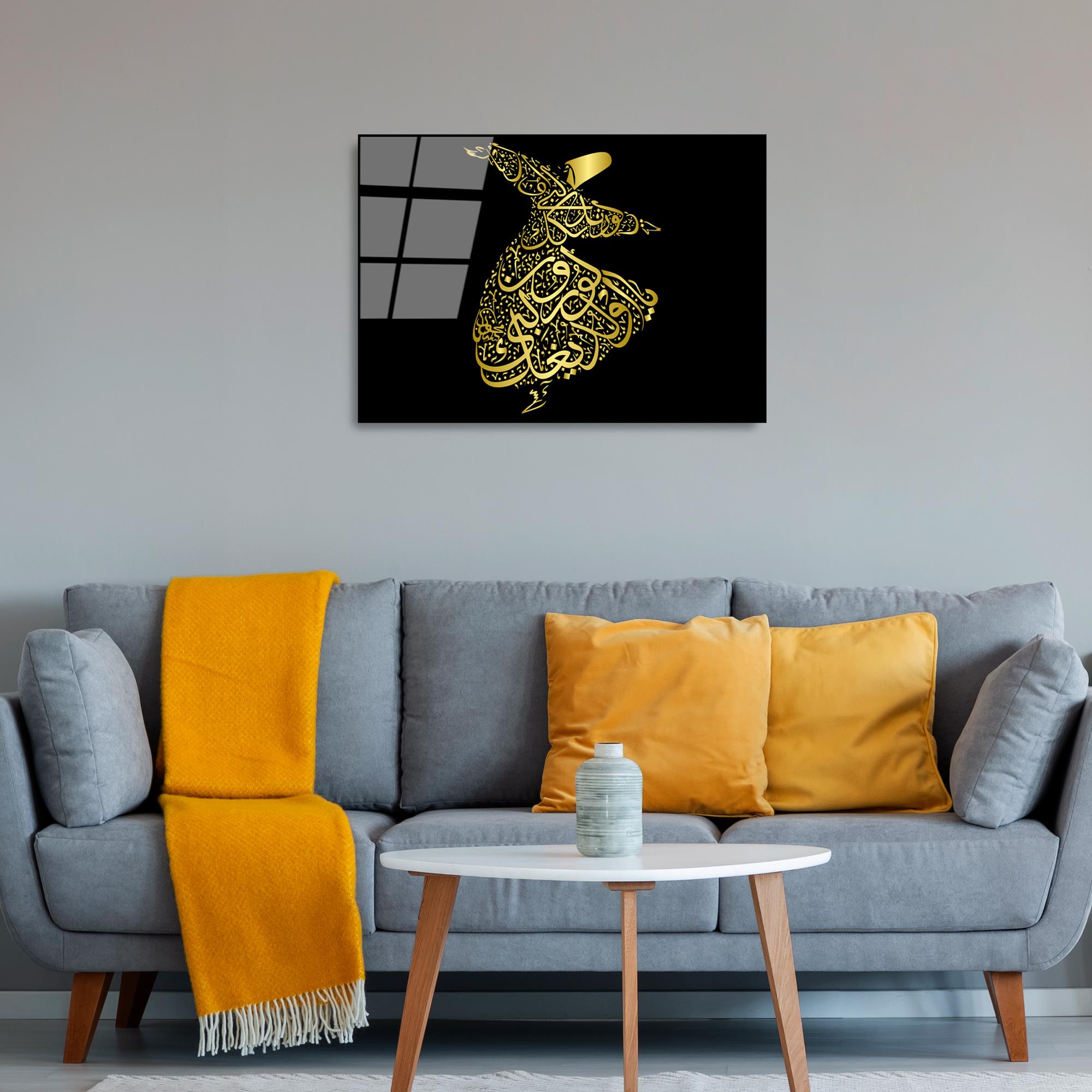 UV-468 Baskılı Cam Dikdörtgen Duvar Tablosu | ByLamp