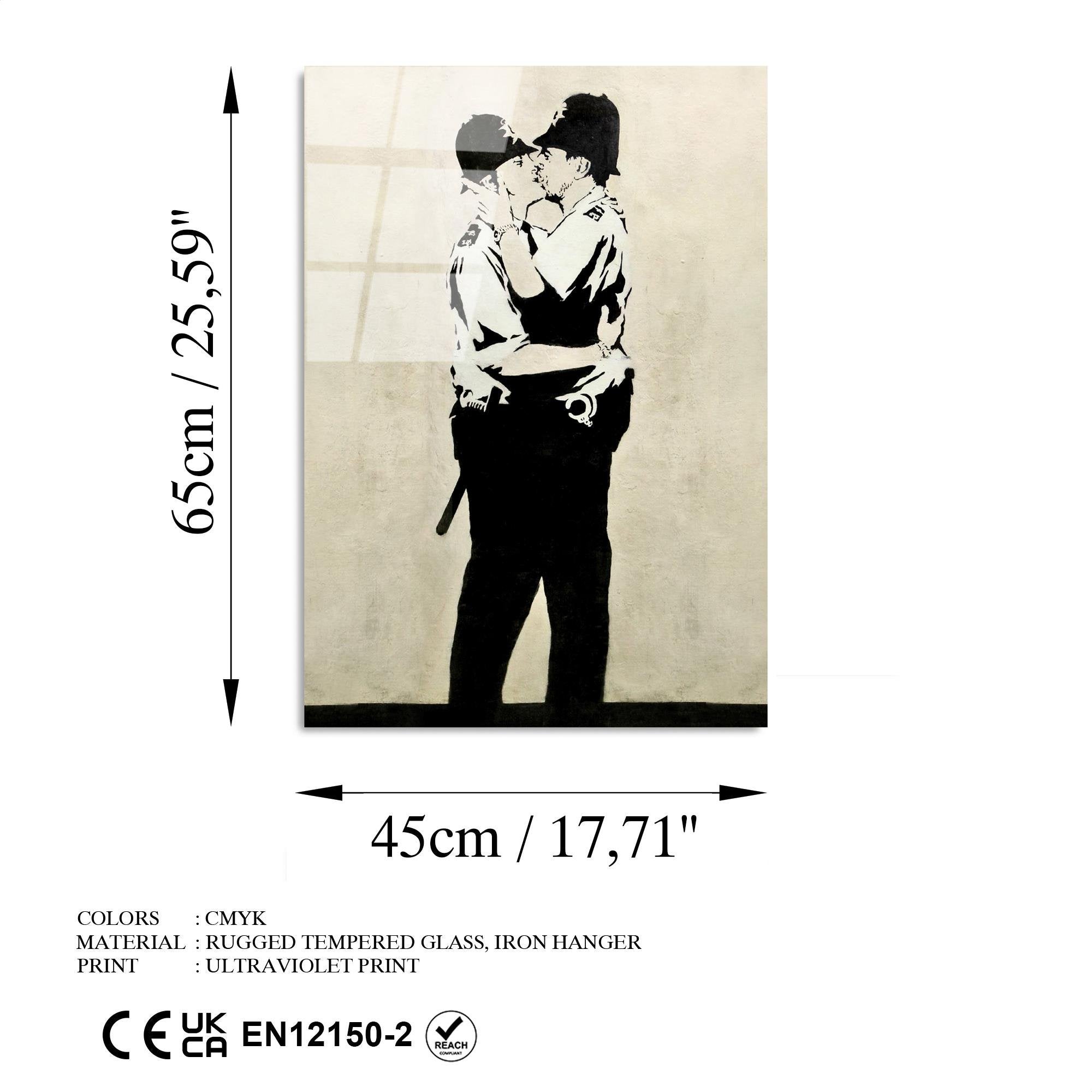 UV-485 Baskılı Cam Dikdörtgen Duvar Tablosu | ByLamp