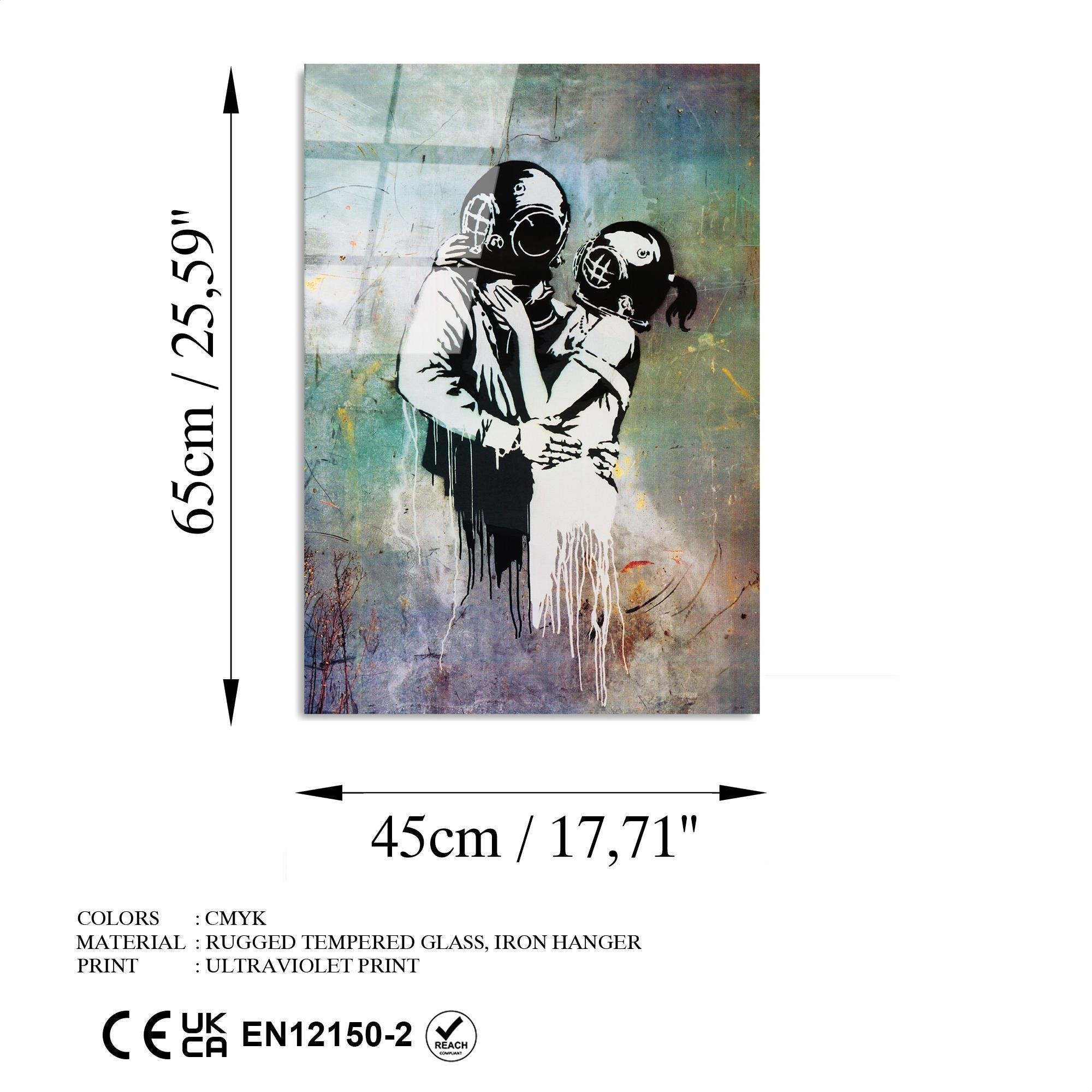 UV-486 Baskılı Cam Dikdörtgen Duvar Tablosu | ByLamp