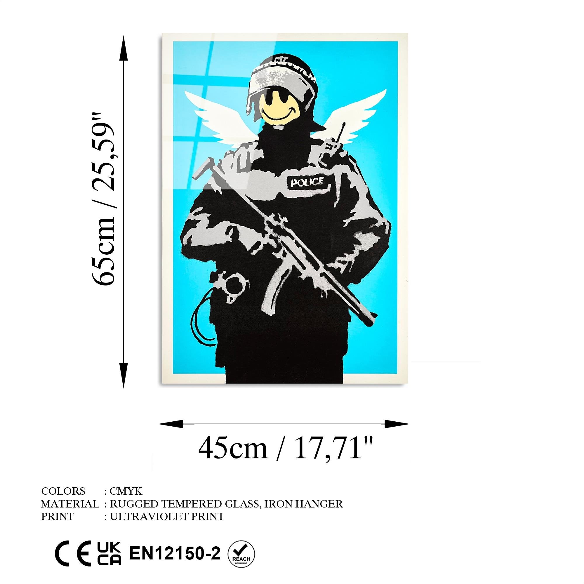 UV-488 Baskılı Cam Dikdörtgen Duvar Tablosu | ByLamp