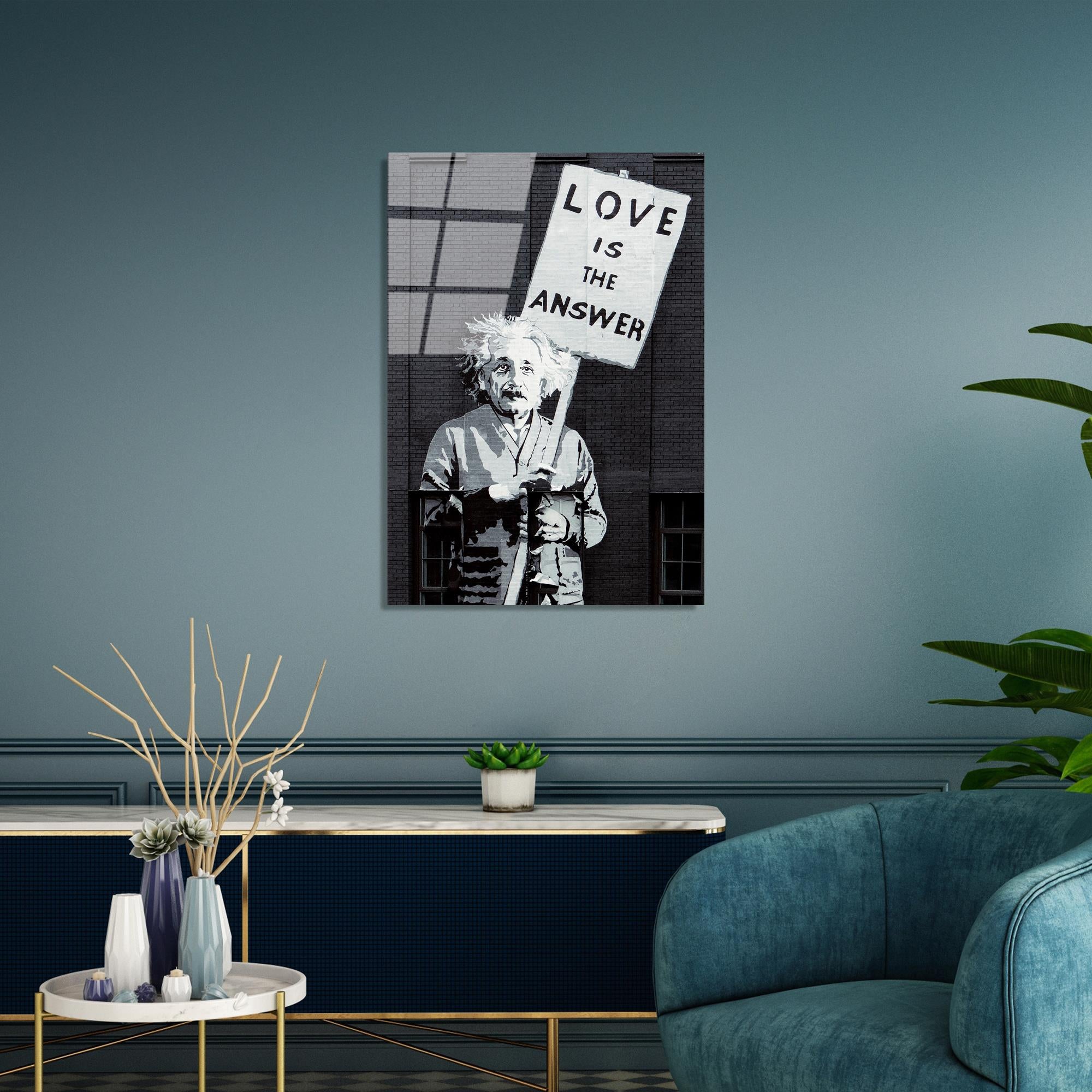 UV-489 Baskılı Cam Dikdörtgen Duvar Tablosu | ByLamp