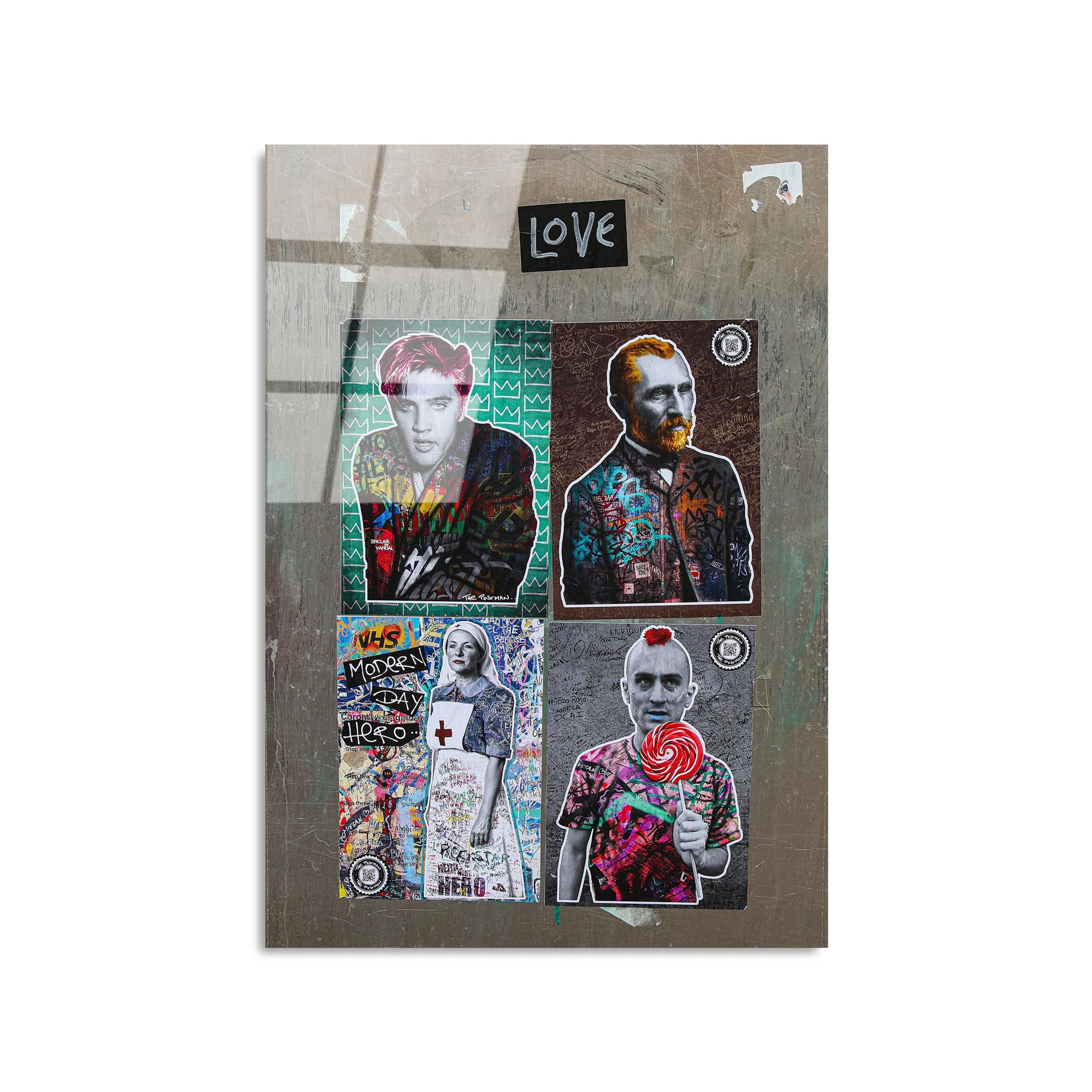 UV-491 Baskılı Cam Dikdörtgen Duvar Tablosu | ByLamp