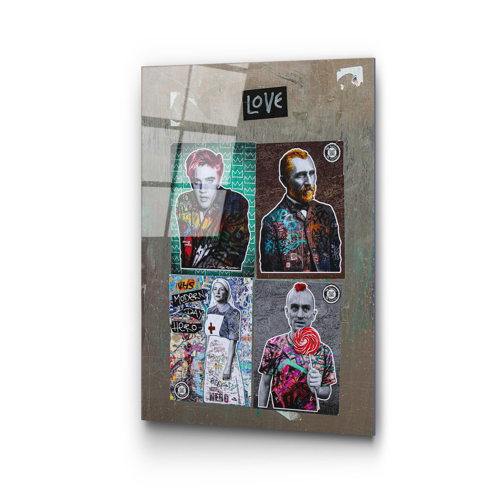 UV-491 Baskılı Cam Dikdörtgen Duvar Tablosu | ByLamp