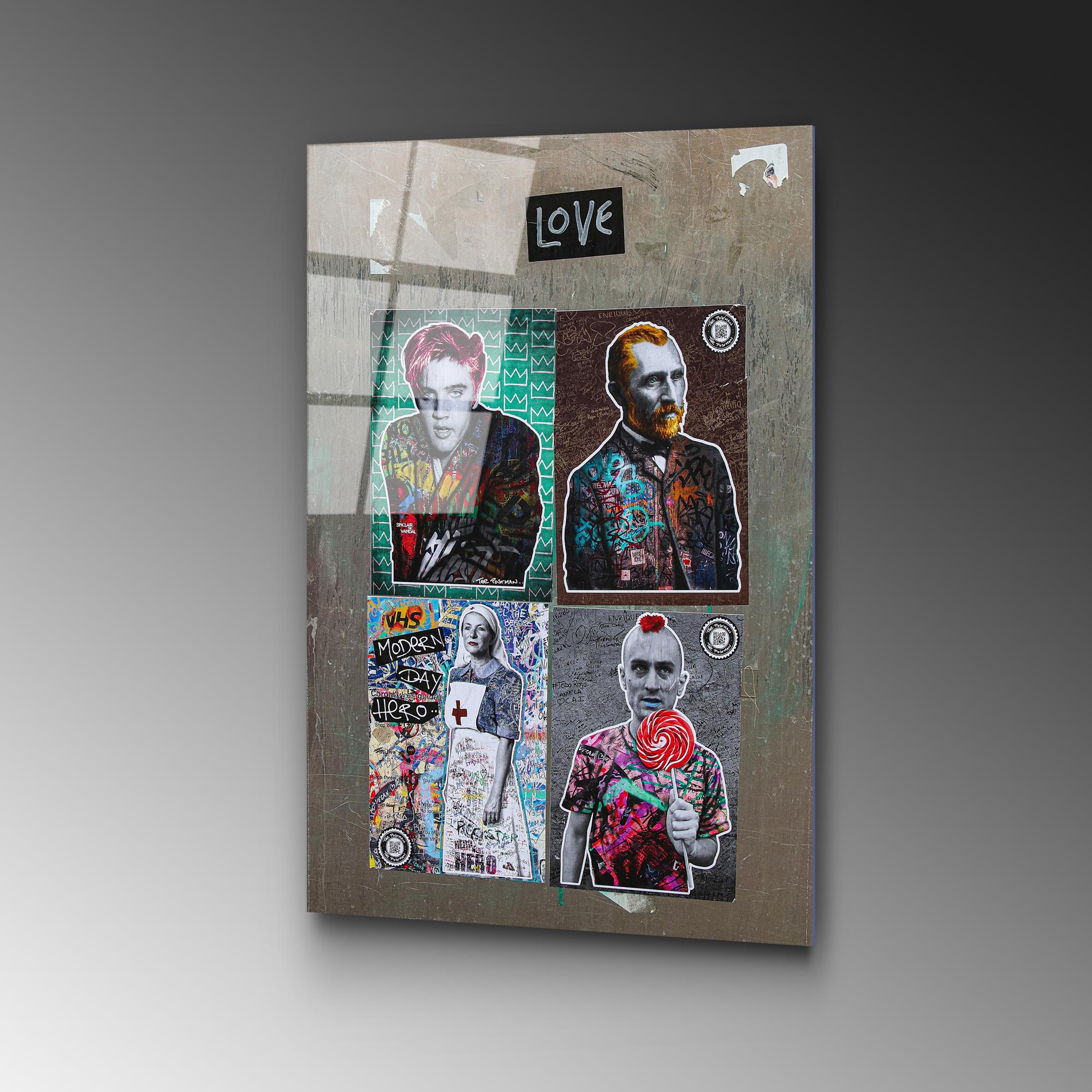 UV-491 Baskılı Cam Dikdörtgen Duvar Tablosu | ByLamp