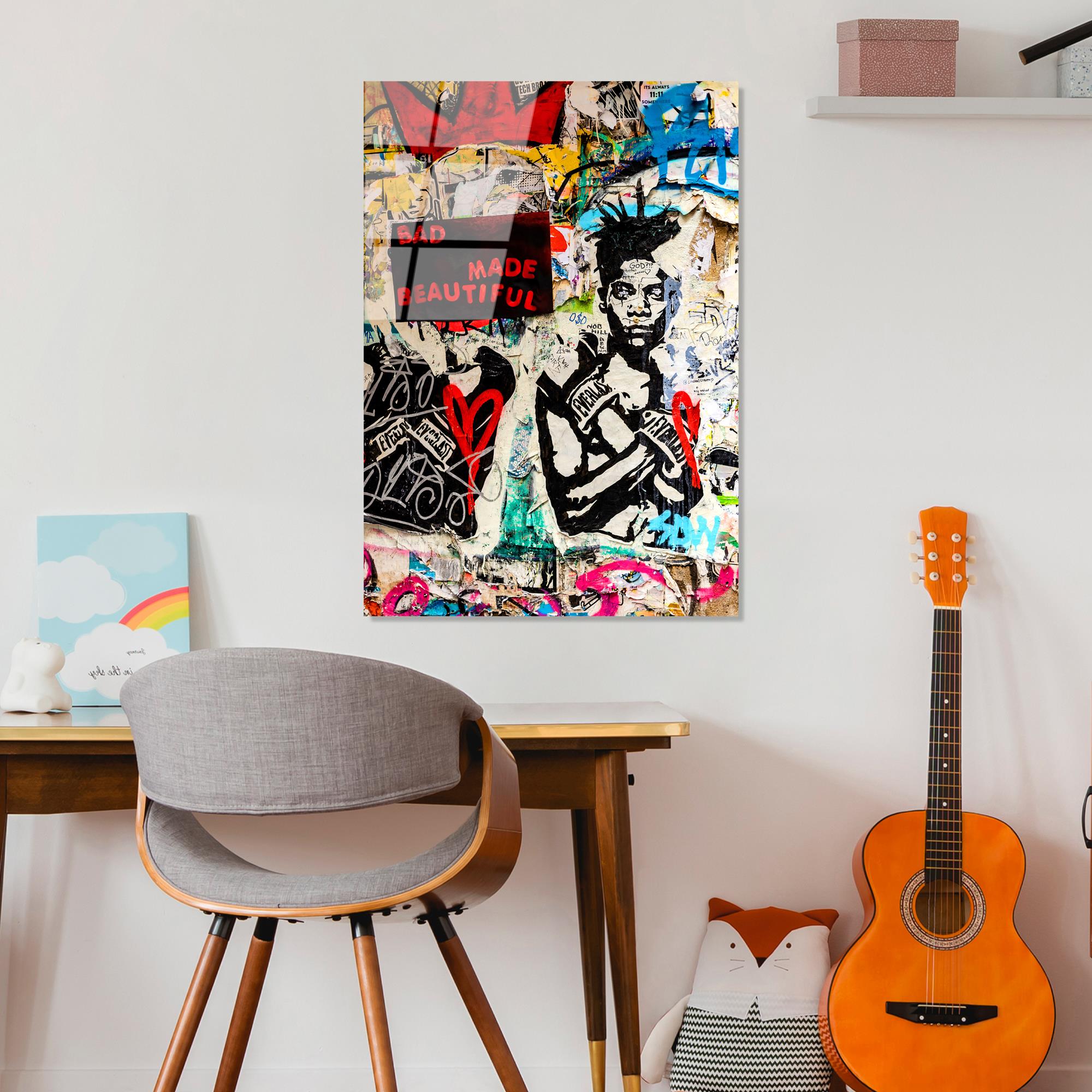 UV-495 Baskılı Cam Dikdörtgen Duvar Tablosu | ByLamp