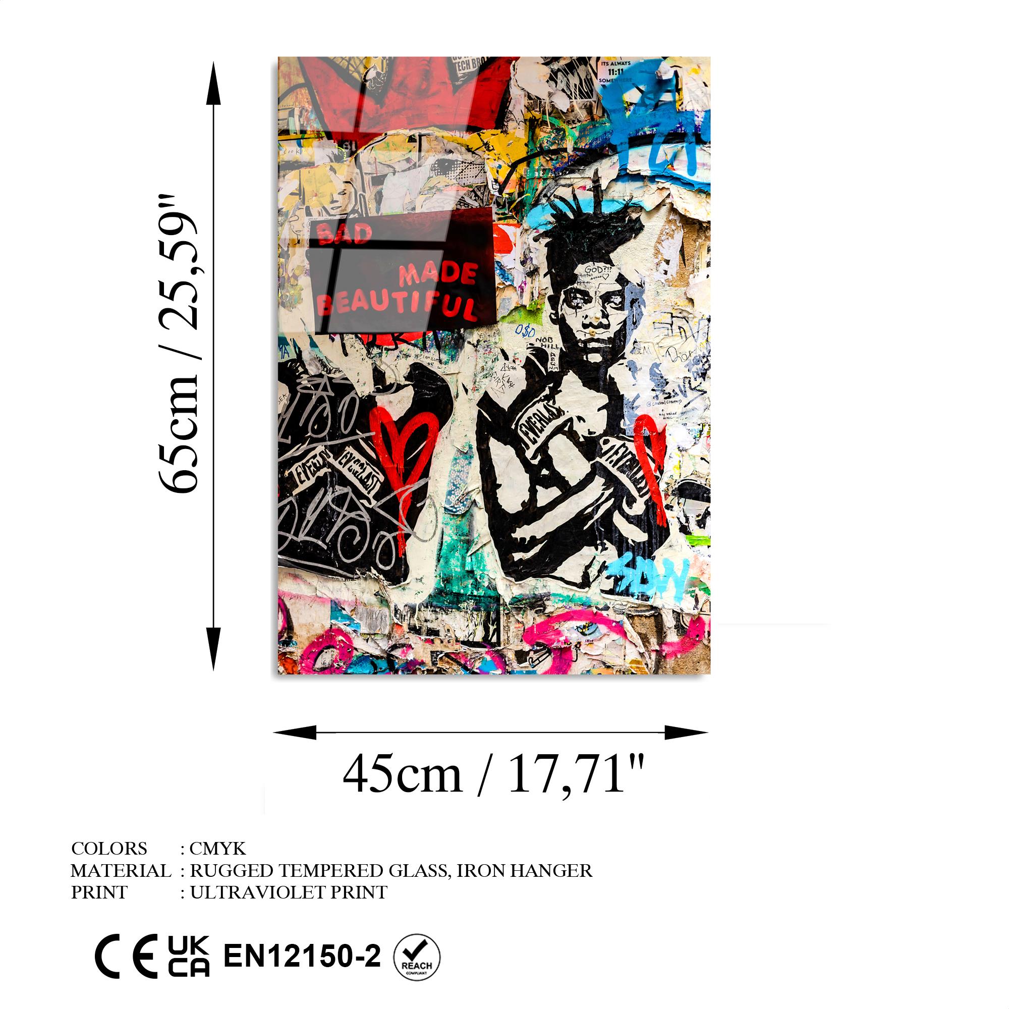 UV-495 Baskılı Cam Dikdörtgen Duvar Tablosu | ByLamp