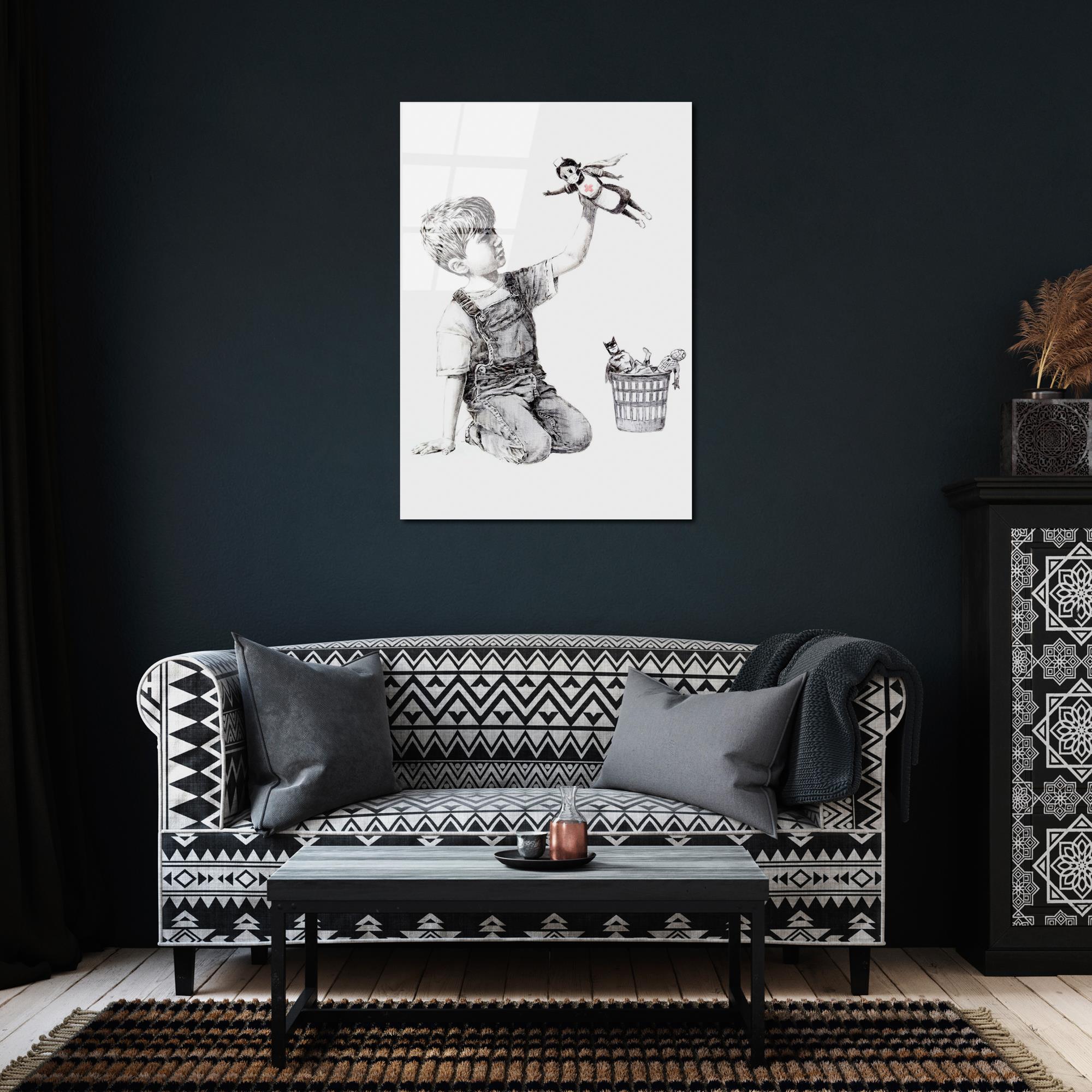 UV-499 Baskılı Cam Dikdörtgen Duvar Tablosu | ByLamp