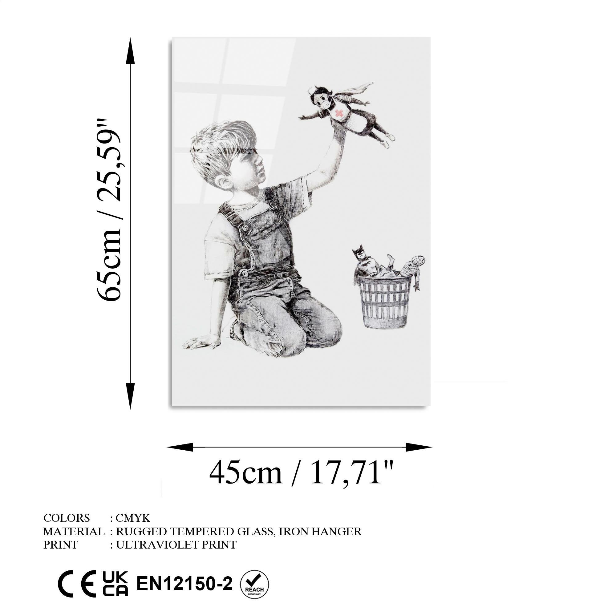 UV-499 Baskılı Cam Dikdörtgen Duvar Tablosu | ByLamp