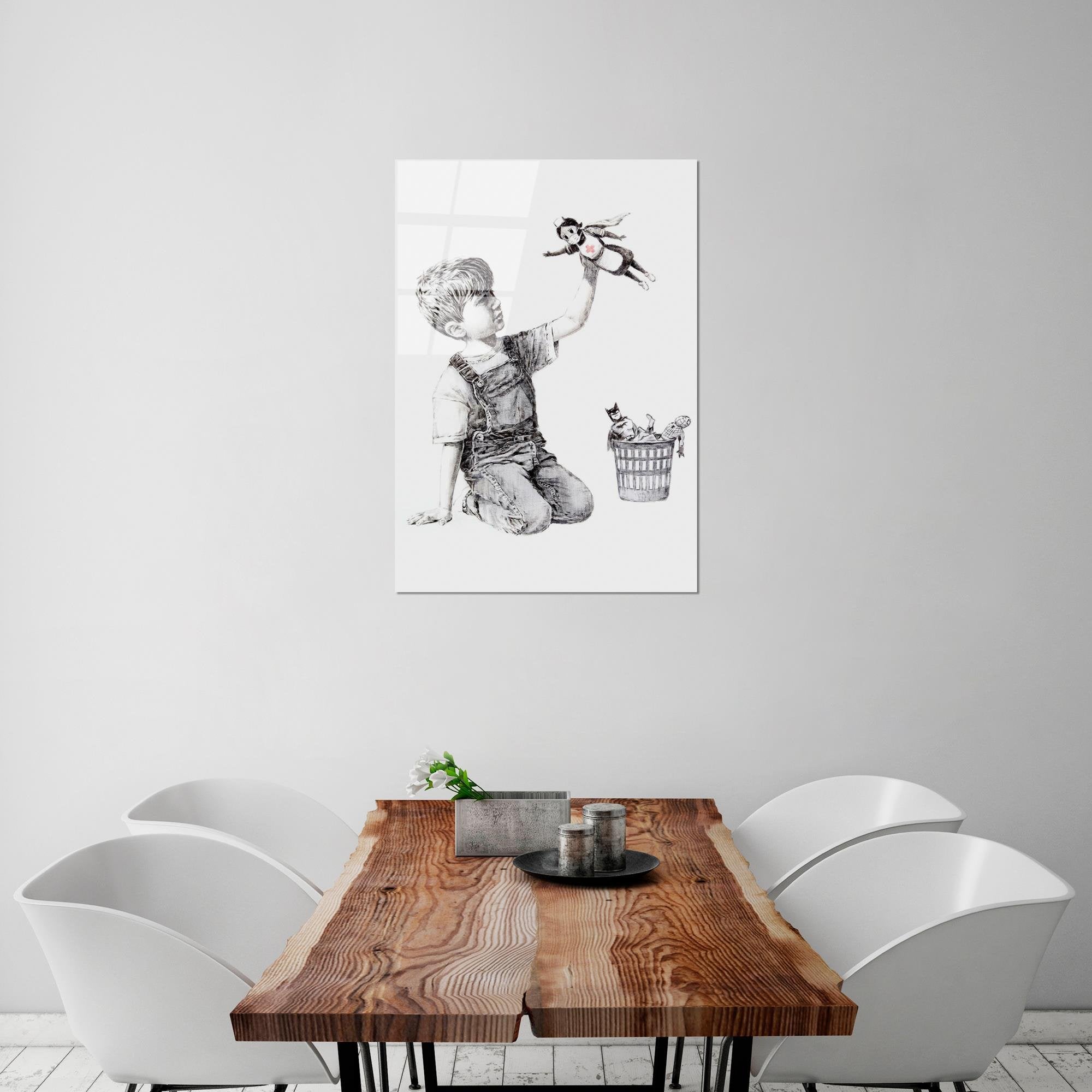 UV-499 Baskılı Cam Dikdörtgen Duvar Tablosu | ByLamp