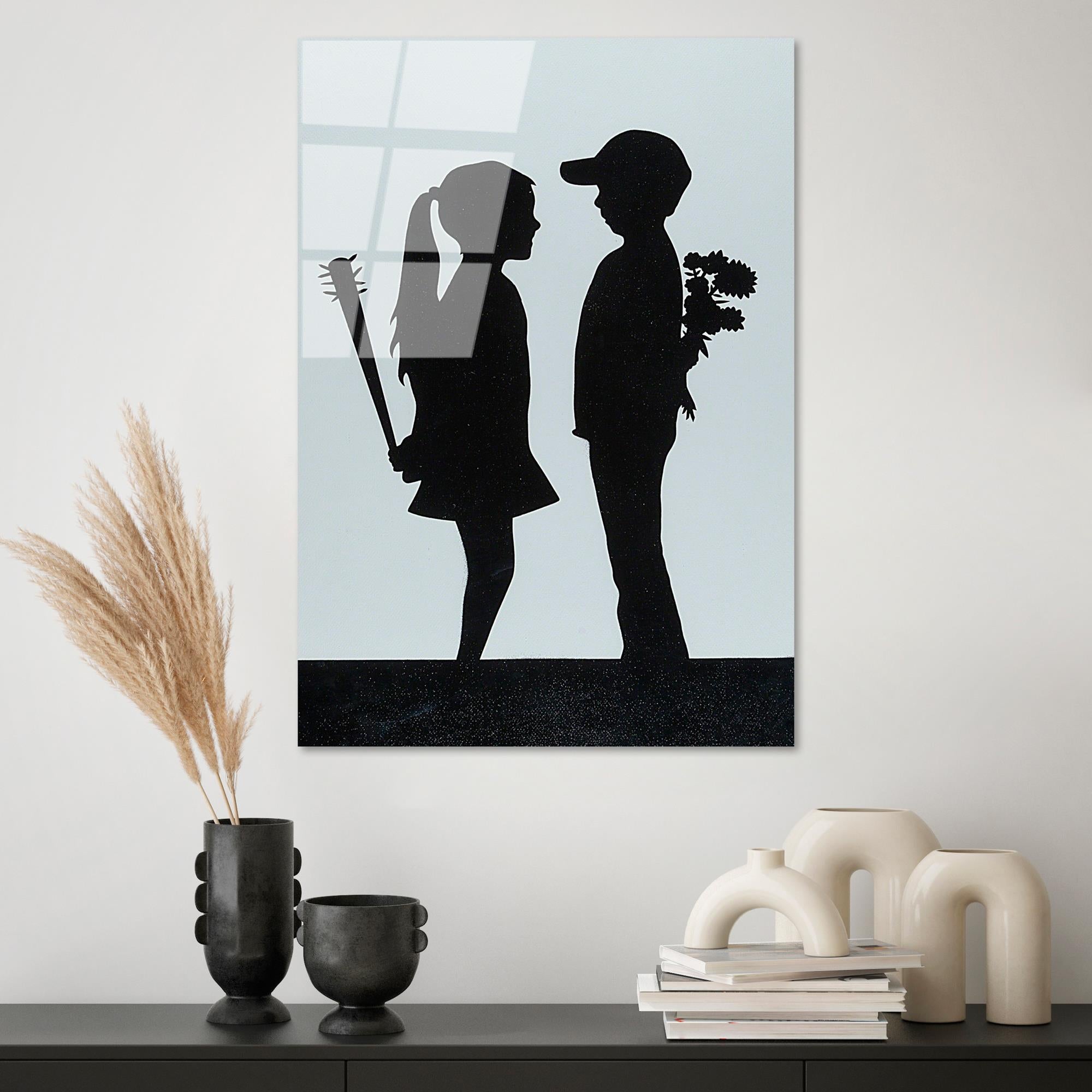 UV-502 Baskılı Cam Dikdörtgen Duvar Tablosu | ByLamp