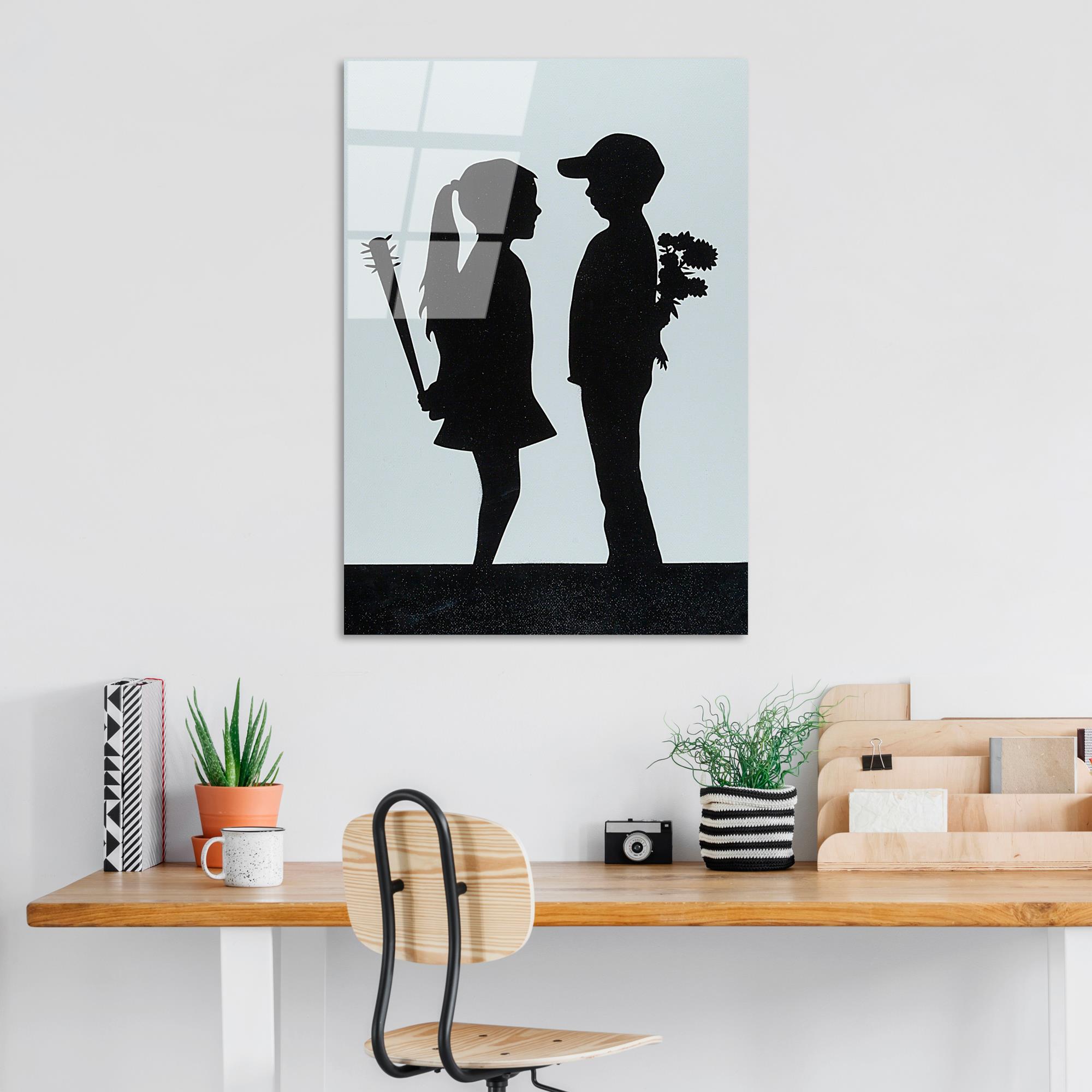 UV-502 Baskılı Cam Dikdörtgen Duvar Tablosu | ByLamp