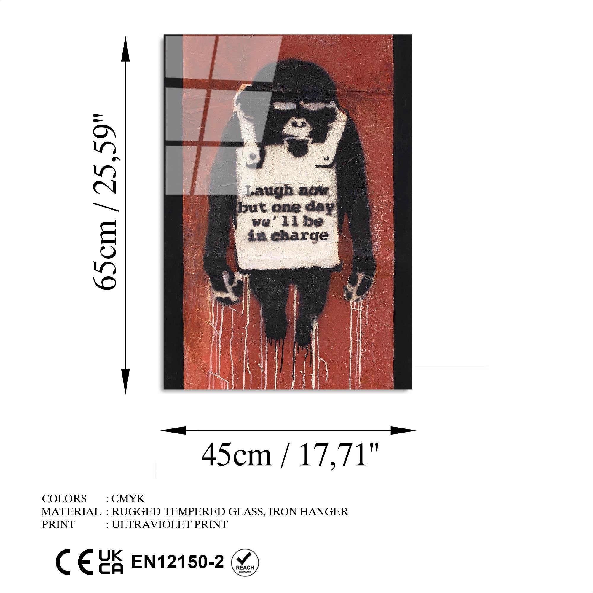 UV-504 Baskılı Cam Dikdörtgen Duvar Tablosu | ByLamp