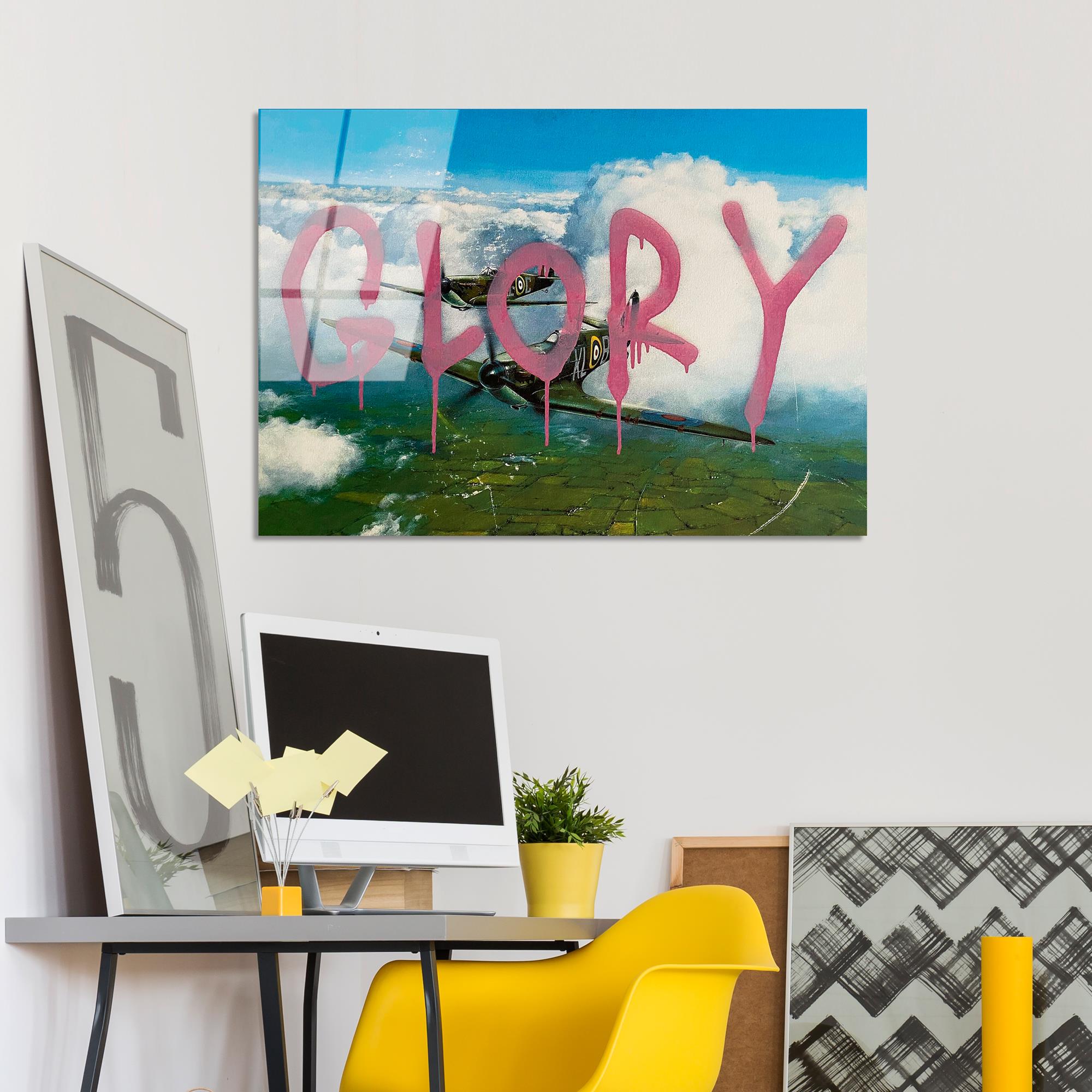 UV-507 Baskılı Cam Dikdörtgen Duvar Tablosu | ByLamp