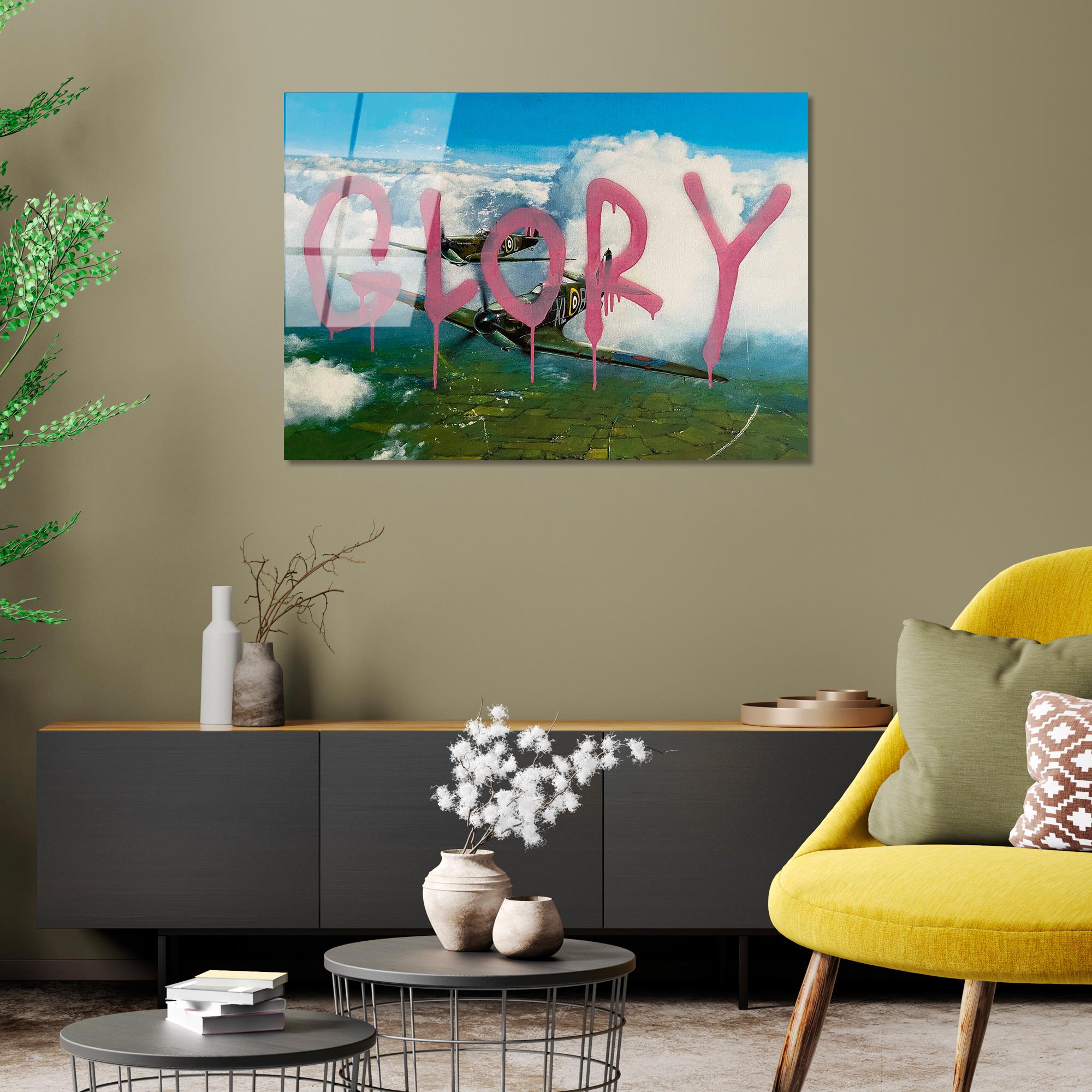 UV-507 Baskılı Cam Dikdörtgen Duvar Tablosu | ByLamp