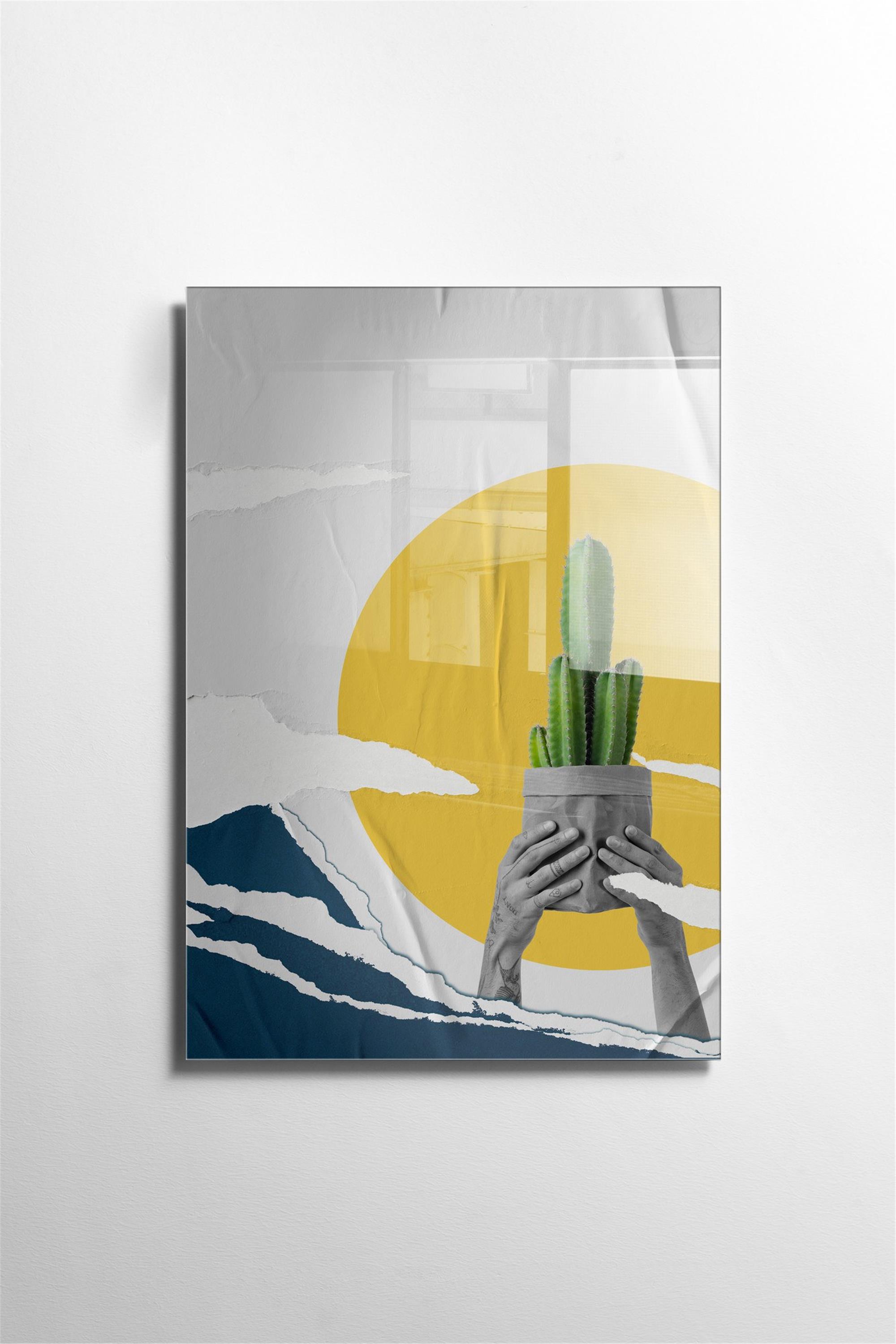 UV-515 Baskılı Cam Dikdörtgen Duvar Tablosu | ByLamp