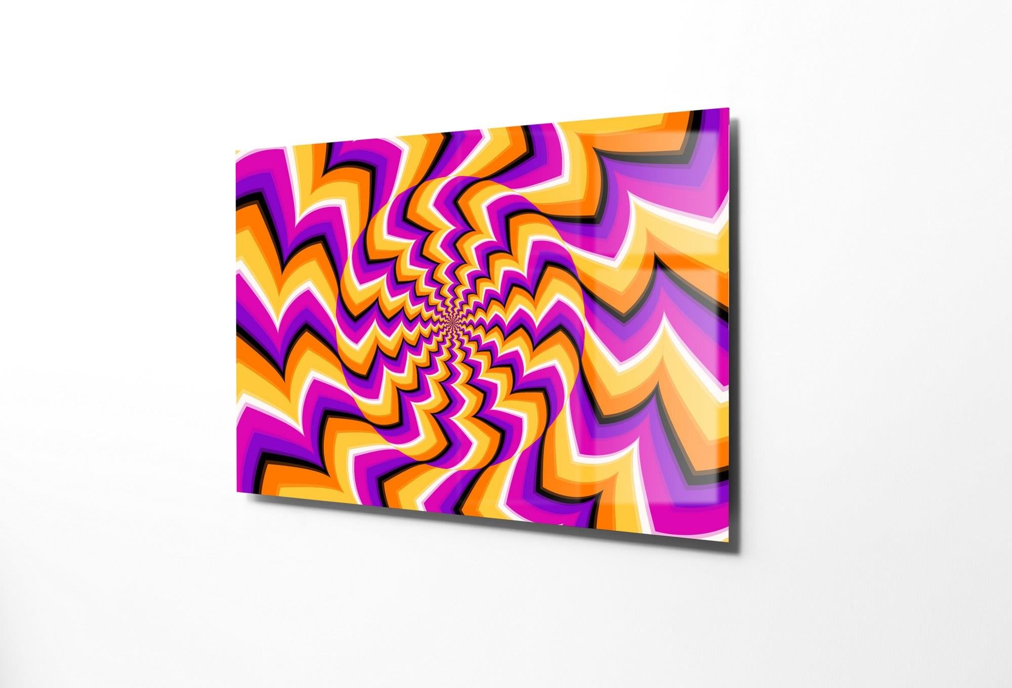 UV-522 Baskılı Cam Dikdörtgen Duvar Tablosu | ByLamp