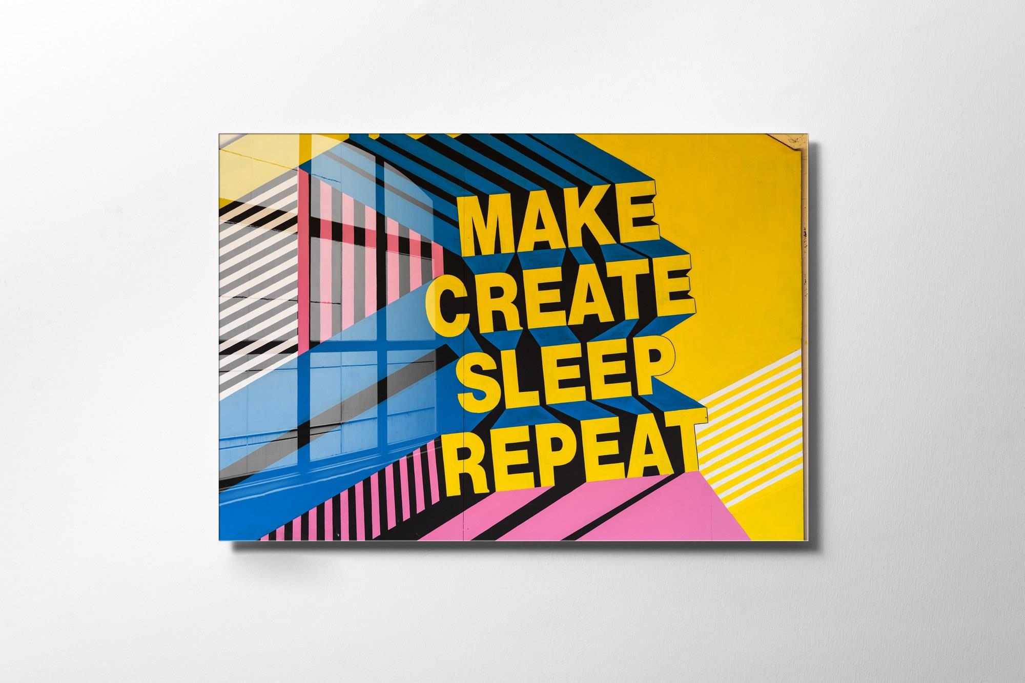 UV-524 Baskılı Cam Dikdörtgen Duvar Tablosu | ByLamp