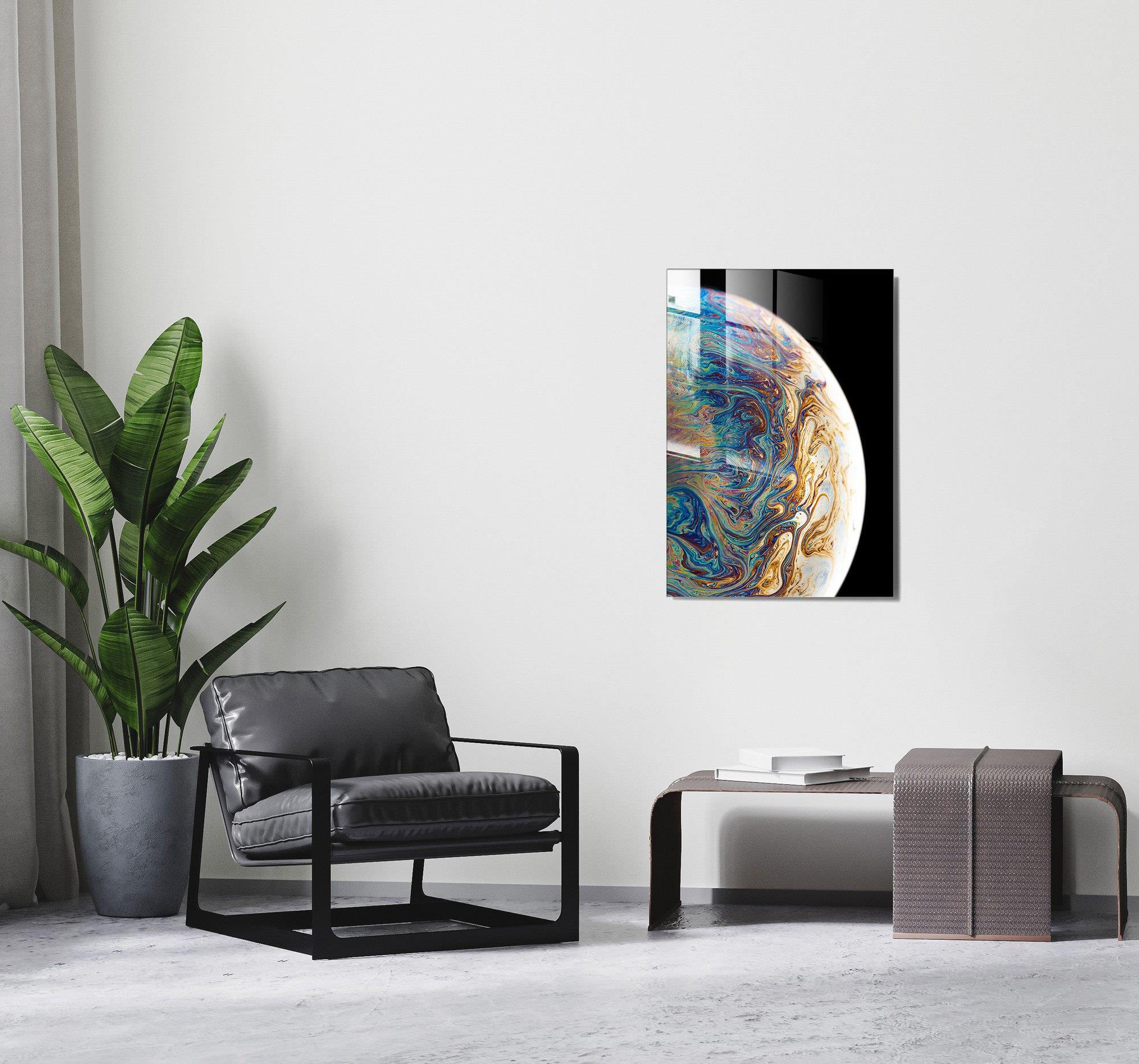 UV-528 Baskılı Cam Dikdörtgen Duvar Tablosu | ByLamp