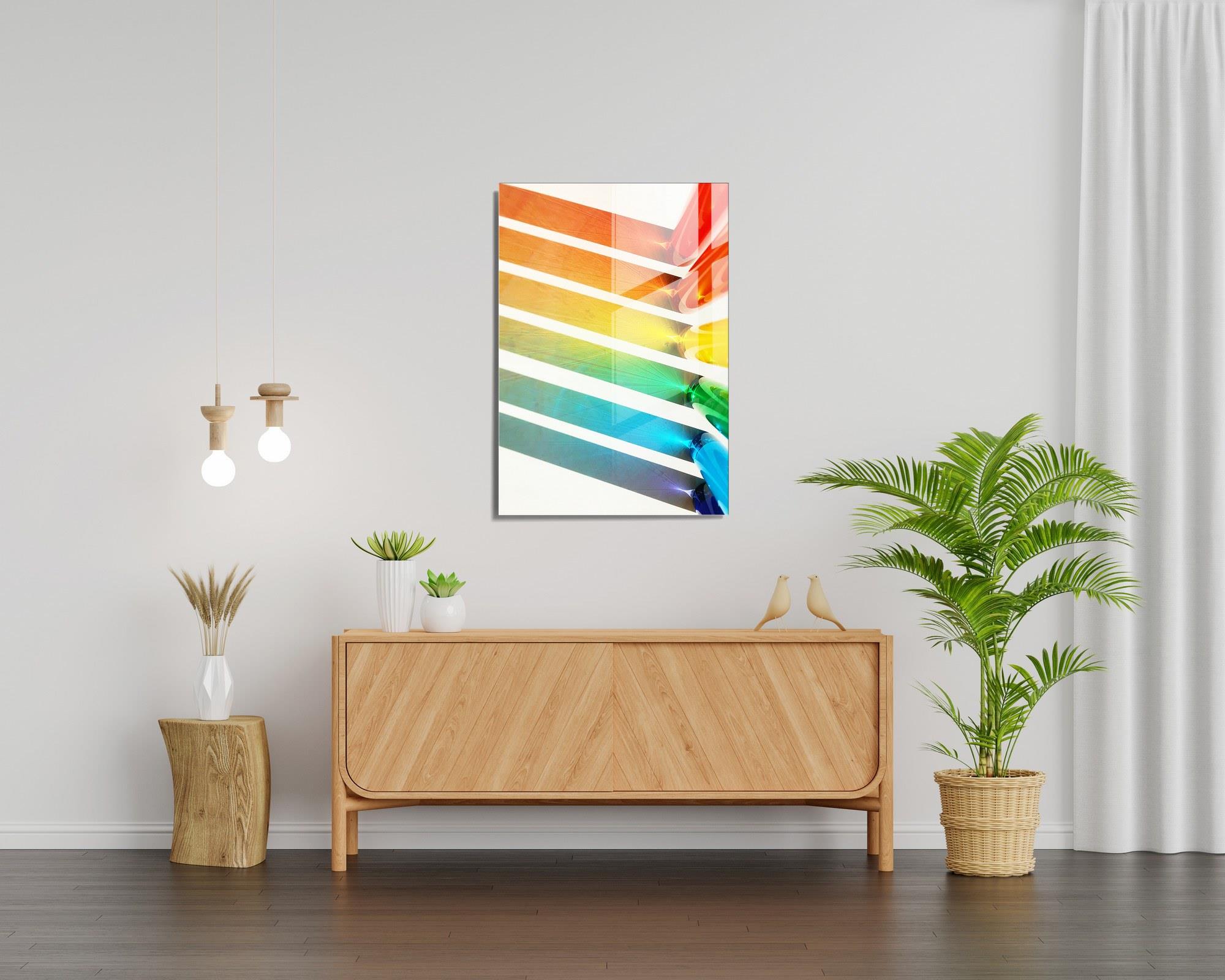 UV-531 Baskılı Cam Dikdörtgen Duvar Tablosu | ByLamp