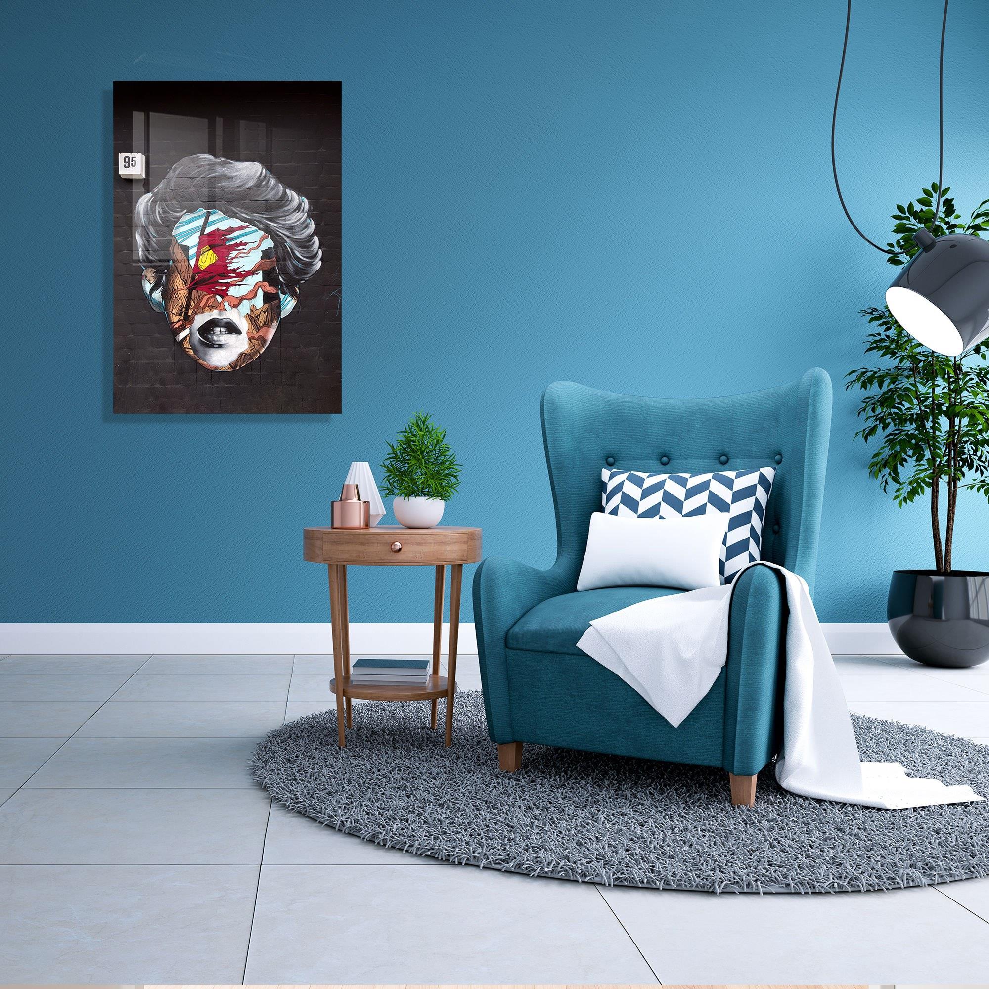 UV-559 Baskılı Cam Dikdörtgen Duvar Tablosu | ByLamp