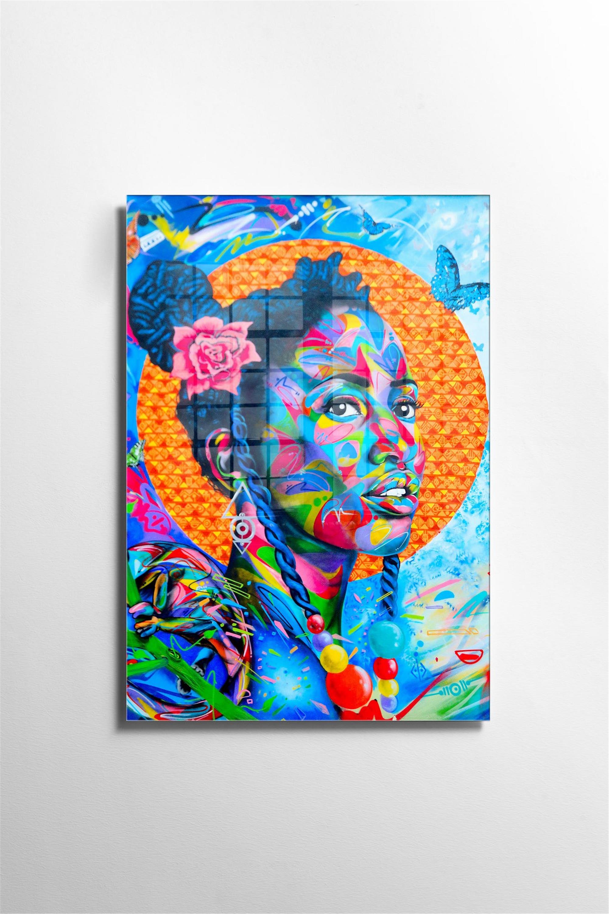 UV-563 Baskılı Cam Dikdörtgen Duvar Tablosu | ByLamp