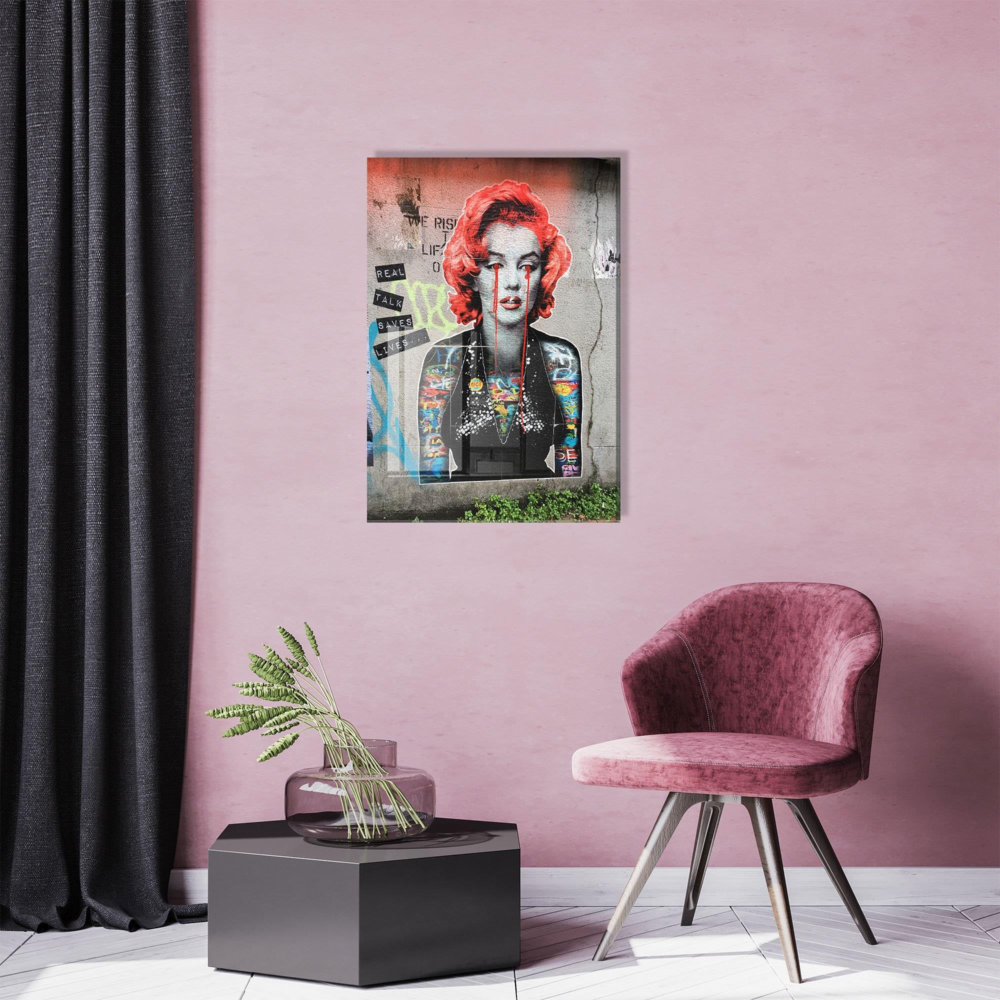 UV-577 Baskılı Cam Dikdörtgen Duvar Tablosu | ByLamp