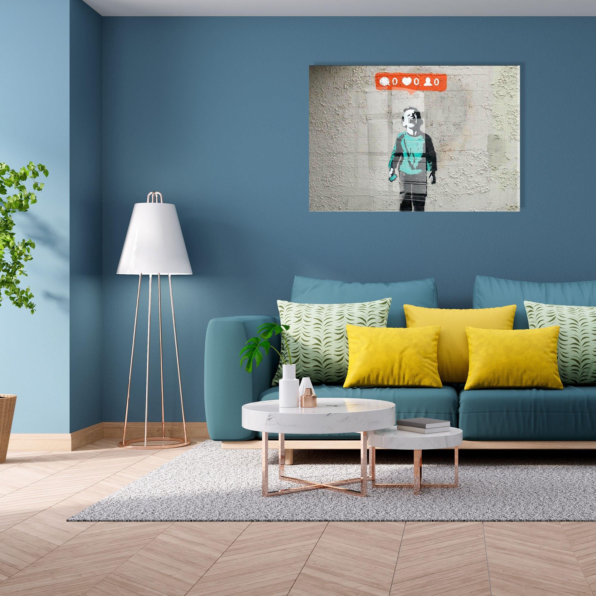 UV-578 Baskılı Cam Dikdörtgen Duvar Tablosu | ByLamp