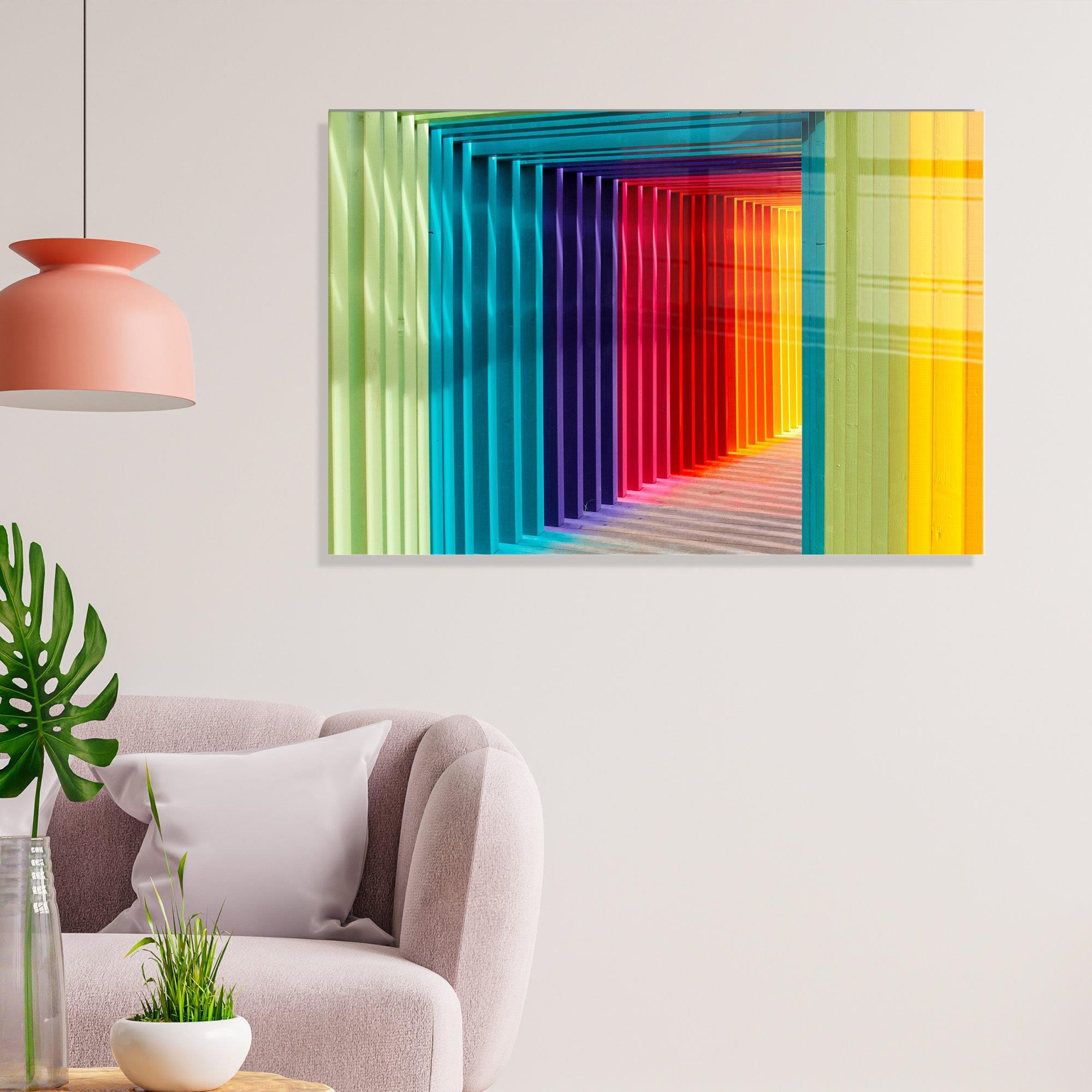 UV-579 Baskılı Cam Dikdörtgen Duvar Tablosu | ByLamp