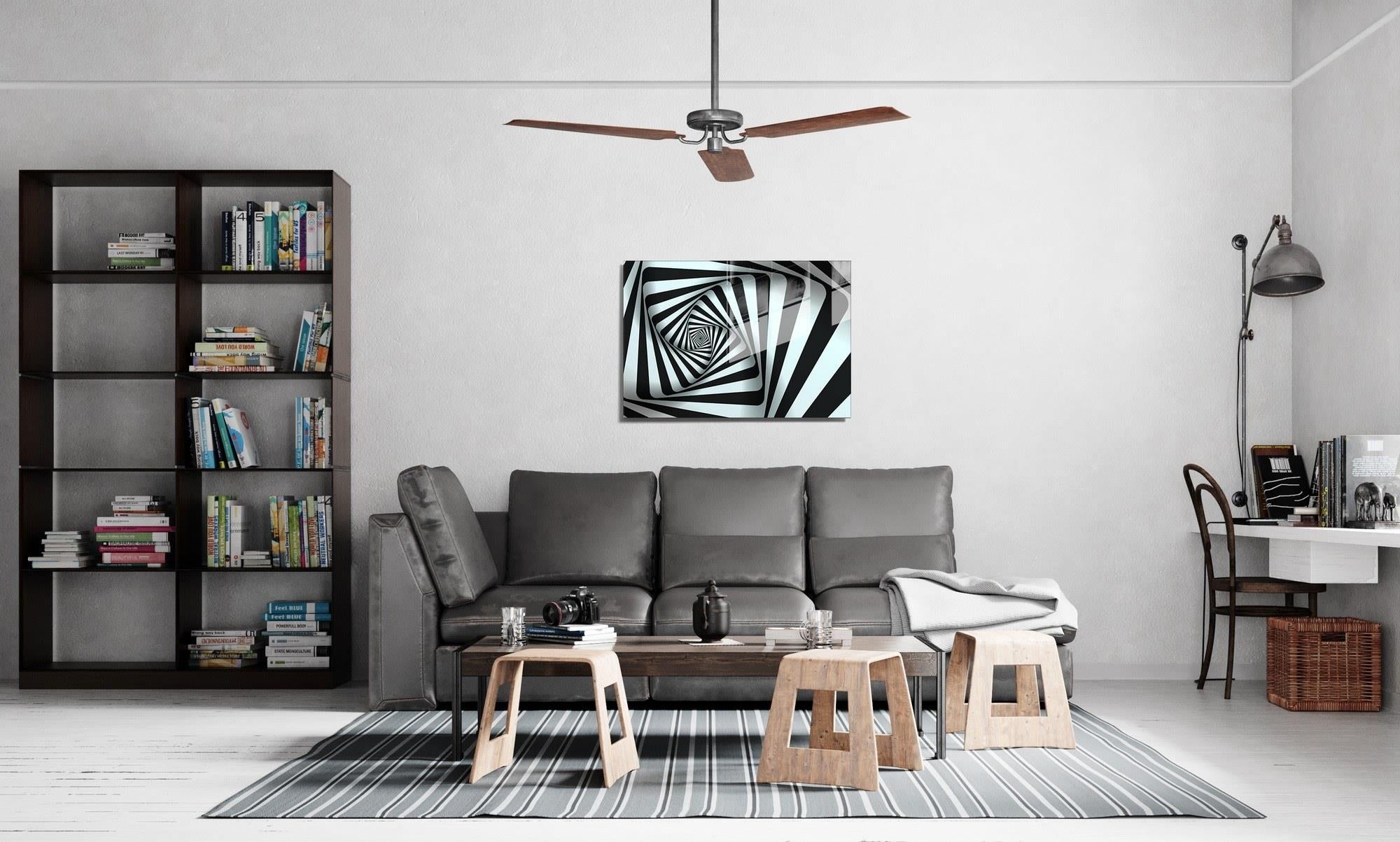 UV-581 Baskılı Cam Dikdörtgen Duvar Tablosu | ByLamp