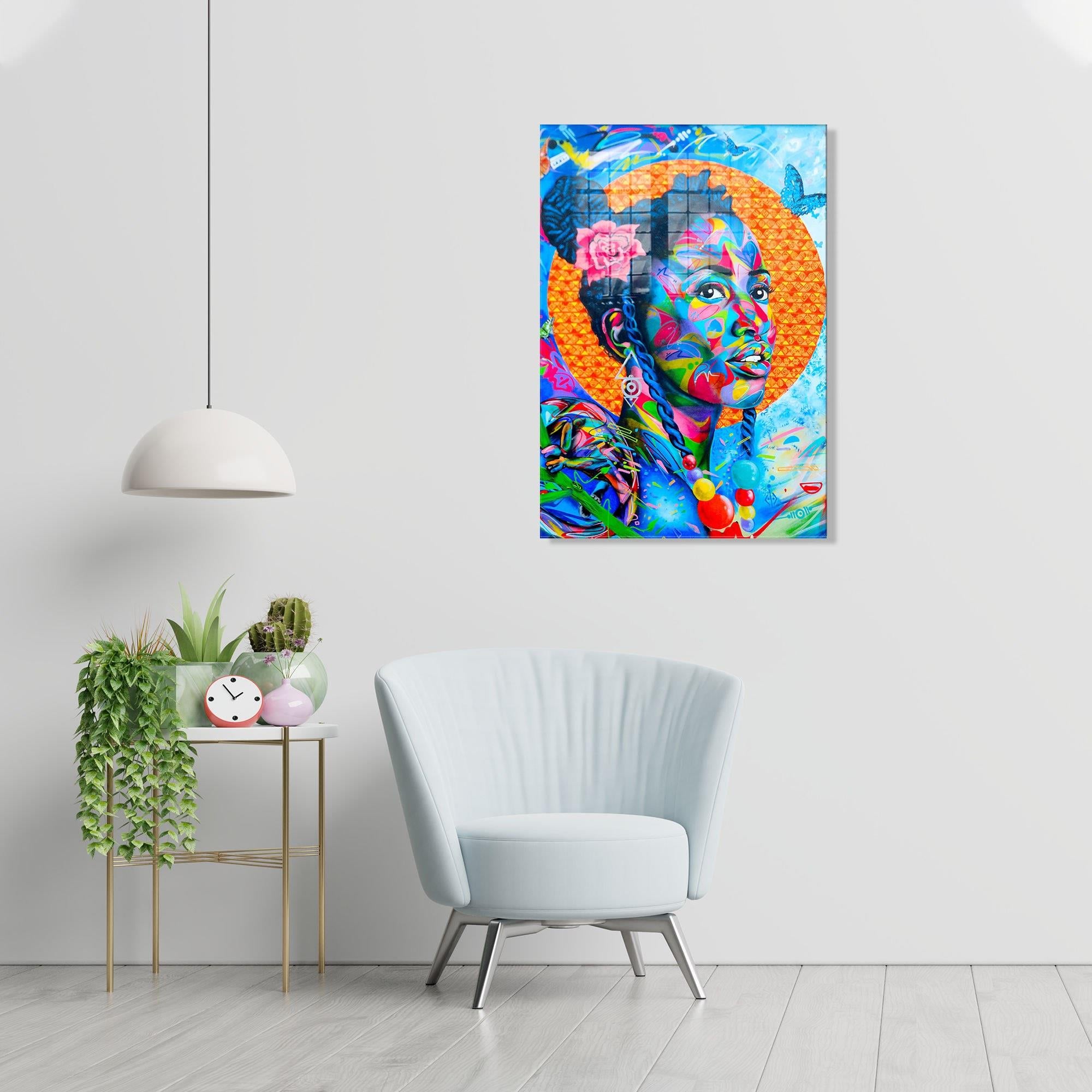 UV-588 Baskılı Cam Dikdörtgen Duvar Tablosu | ByLamp