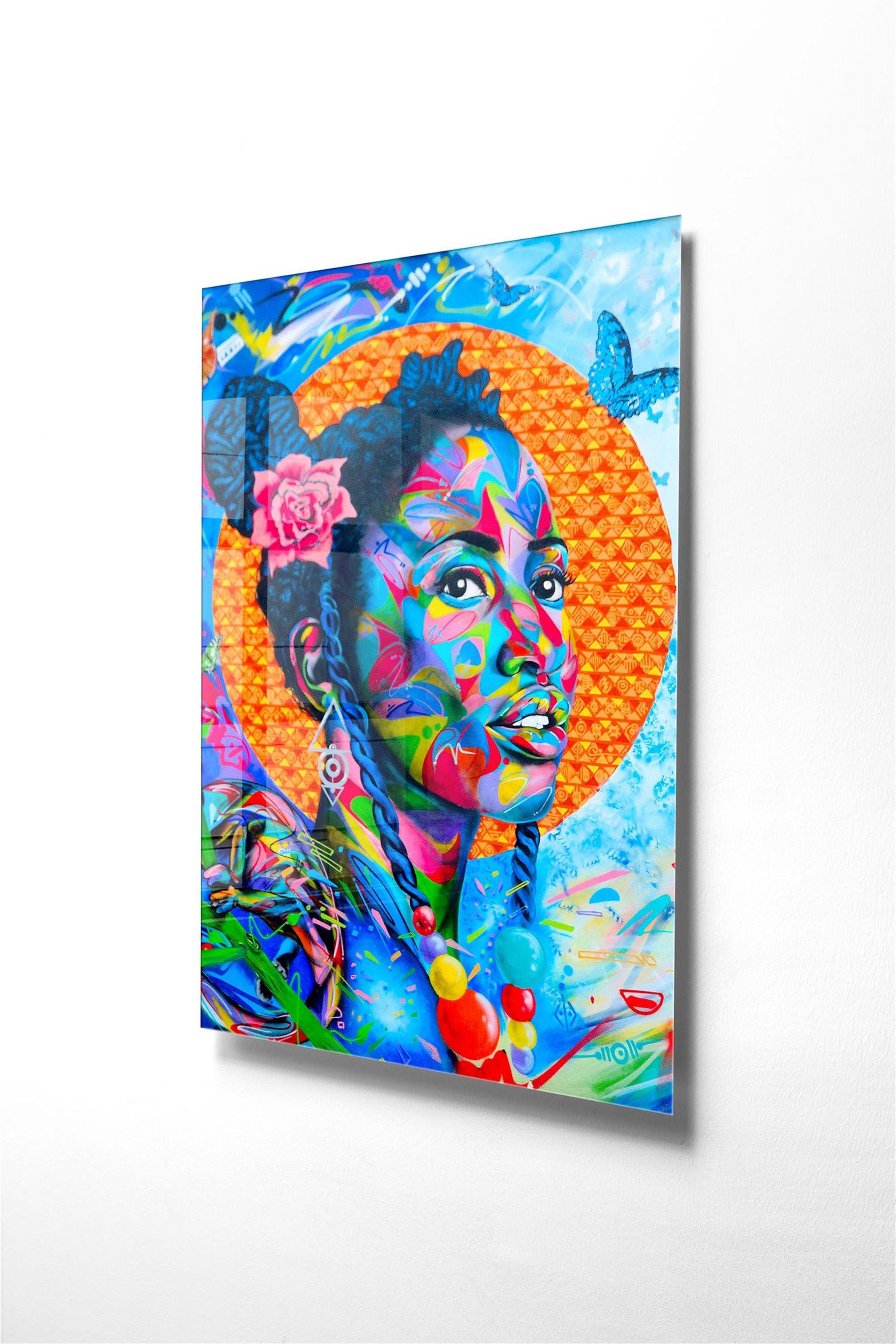 UV-588 Baskılı Cam Dikdörtgen Duvar Tablosu | ByLamp